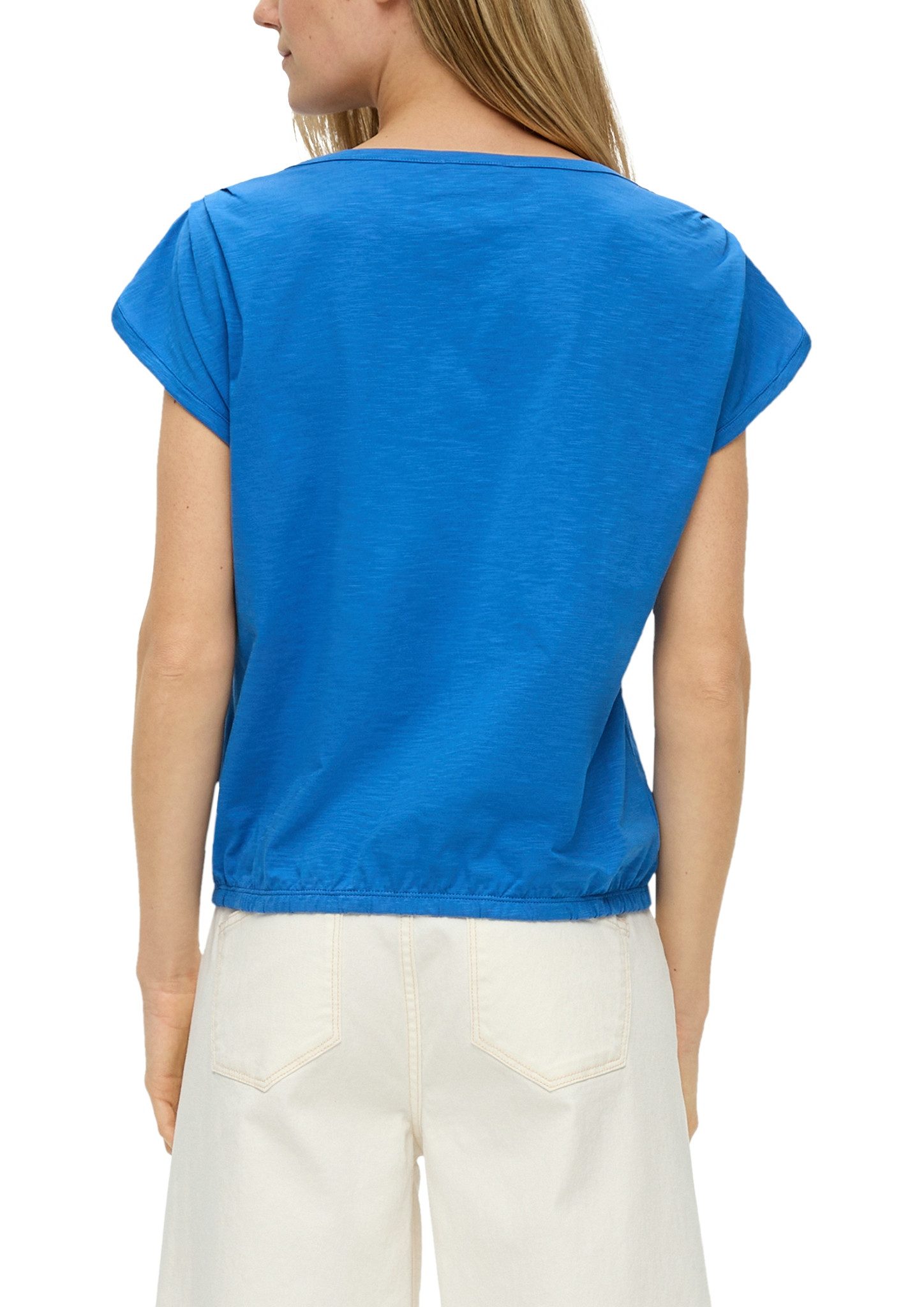 s.Oliver T-shirt met u-boot-kraag