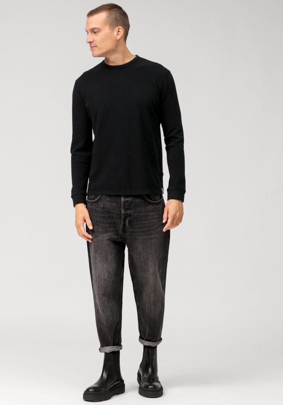 OLYMP Shirt met lange mouwen Casual