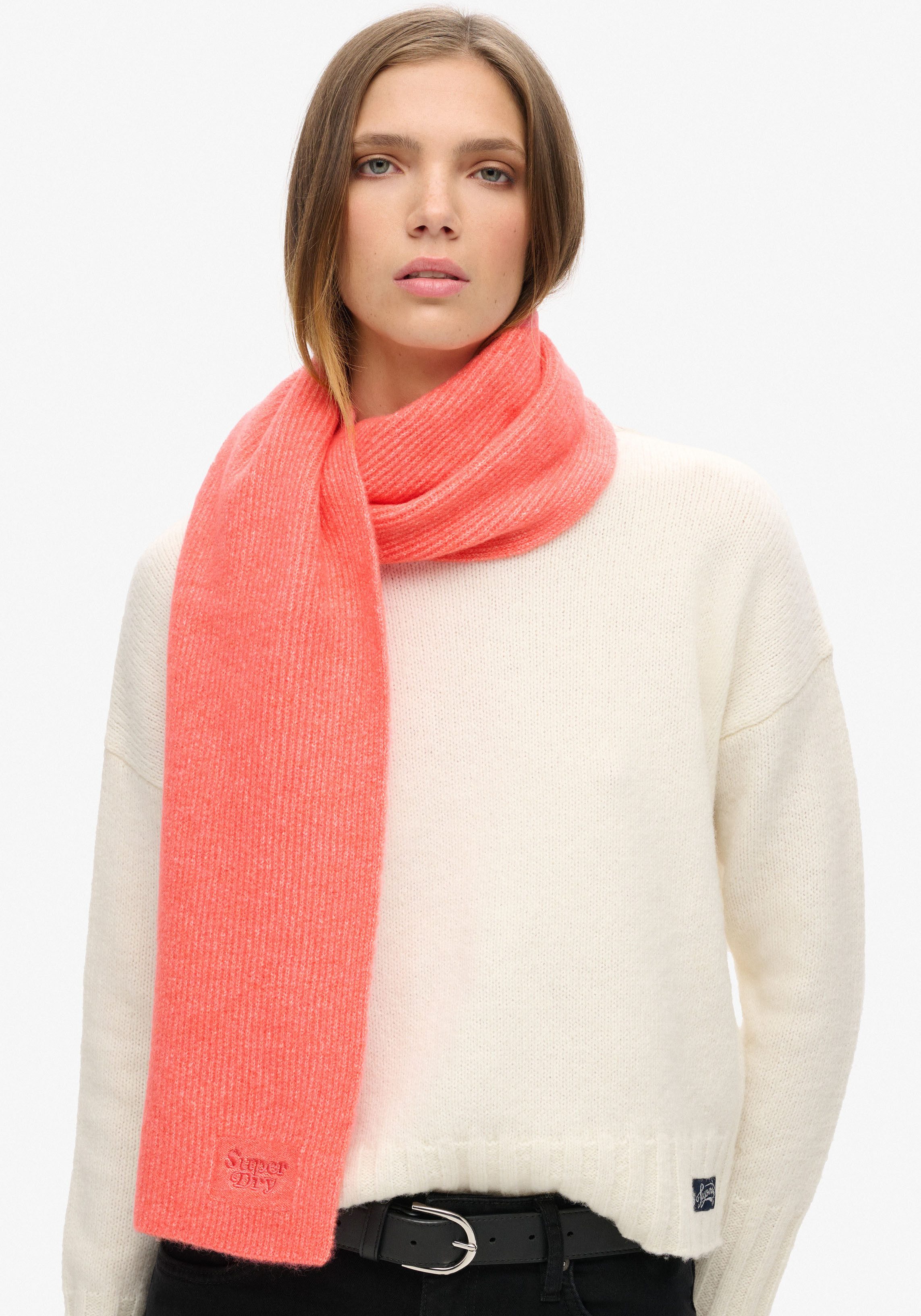 Superdry Gebreide sjaal SOFT RIB KNIT SCARF