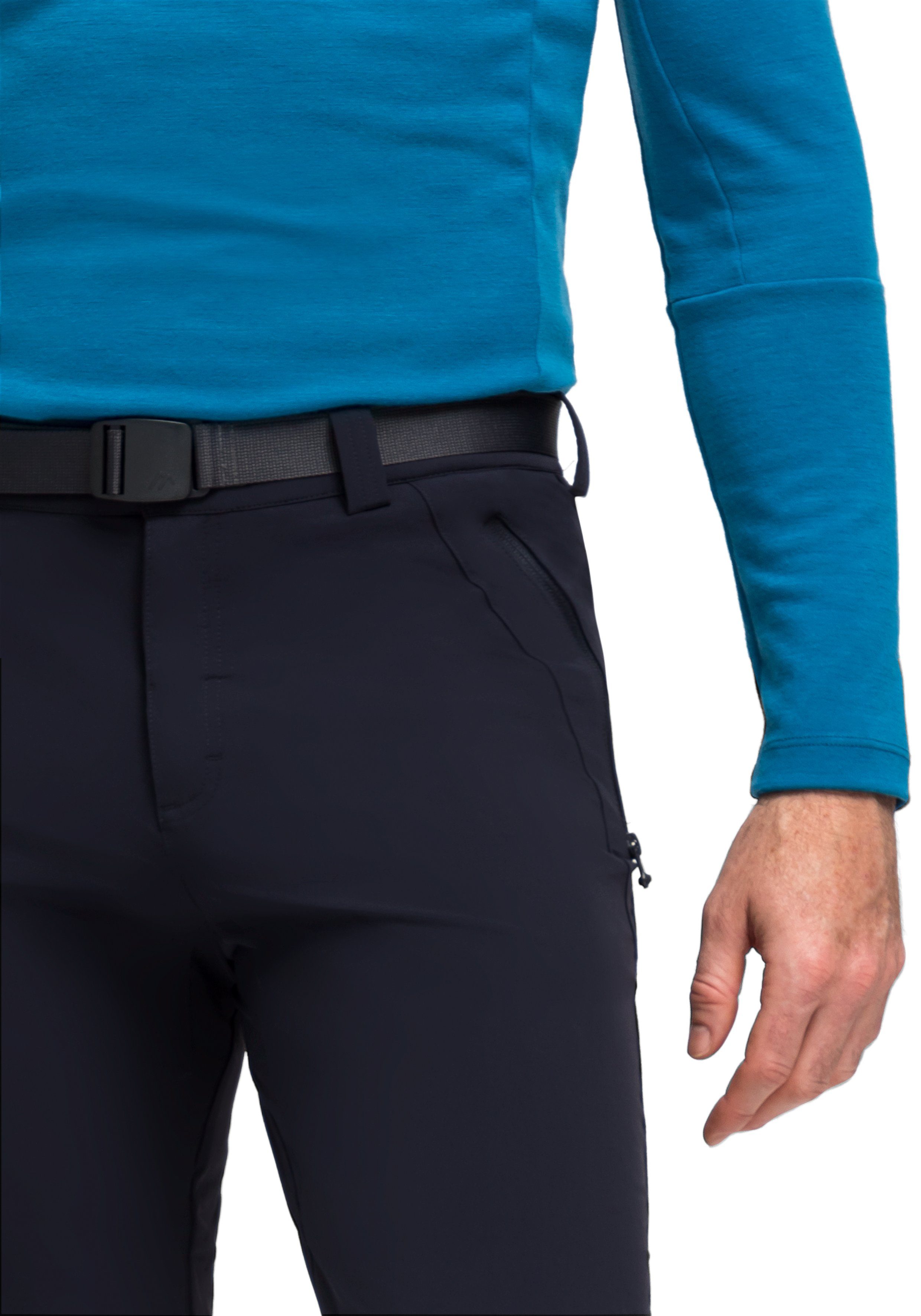 Maier Sports Functionele broek Naturno Heren outdoorbroek, robuuste trekkingbroek, 3 zakken en riem