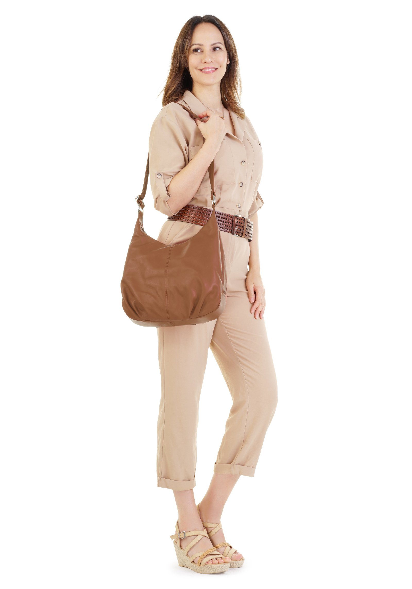 Cluty Shopper echt leer, made in italy