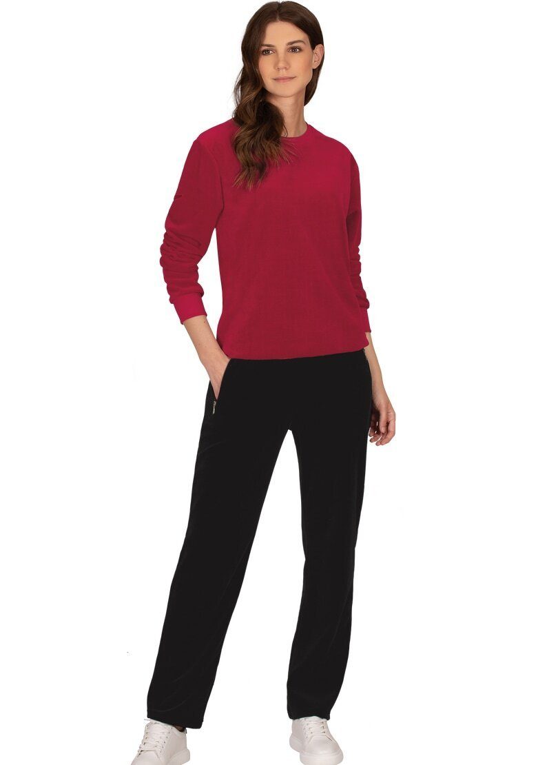 Trigema Joggingpak TRIGEMA nicky-vrijetijdspak (1-delig) dames fitness maat M rood