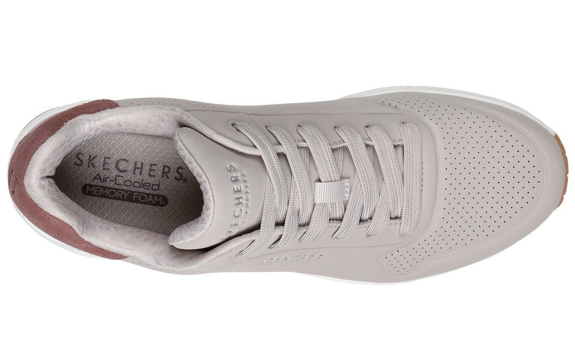 Skechers Sneakers UNO-SUITED ON AIR freizeitschoen lage schoen veterschoen met modieuze sleehak