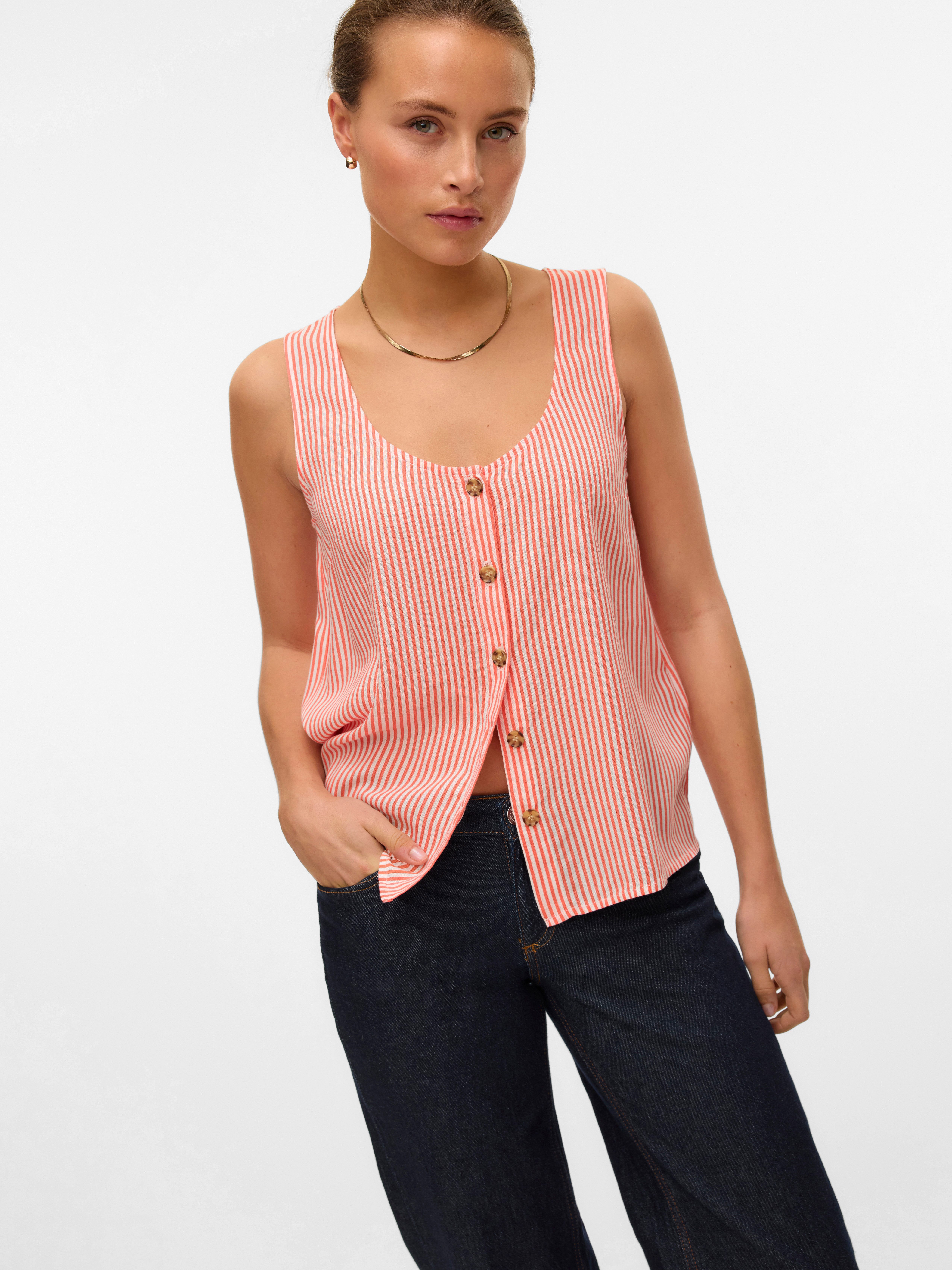 Vero Moda Top VMBUMPY SL SHIRT WVN GA NOOS