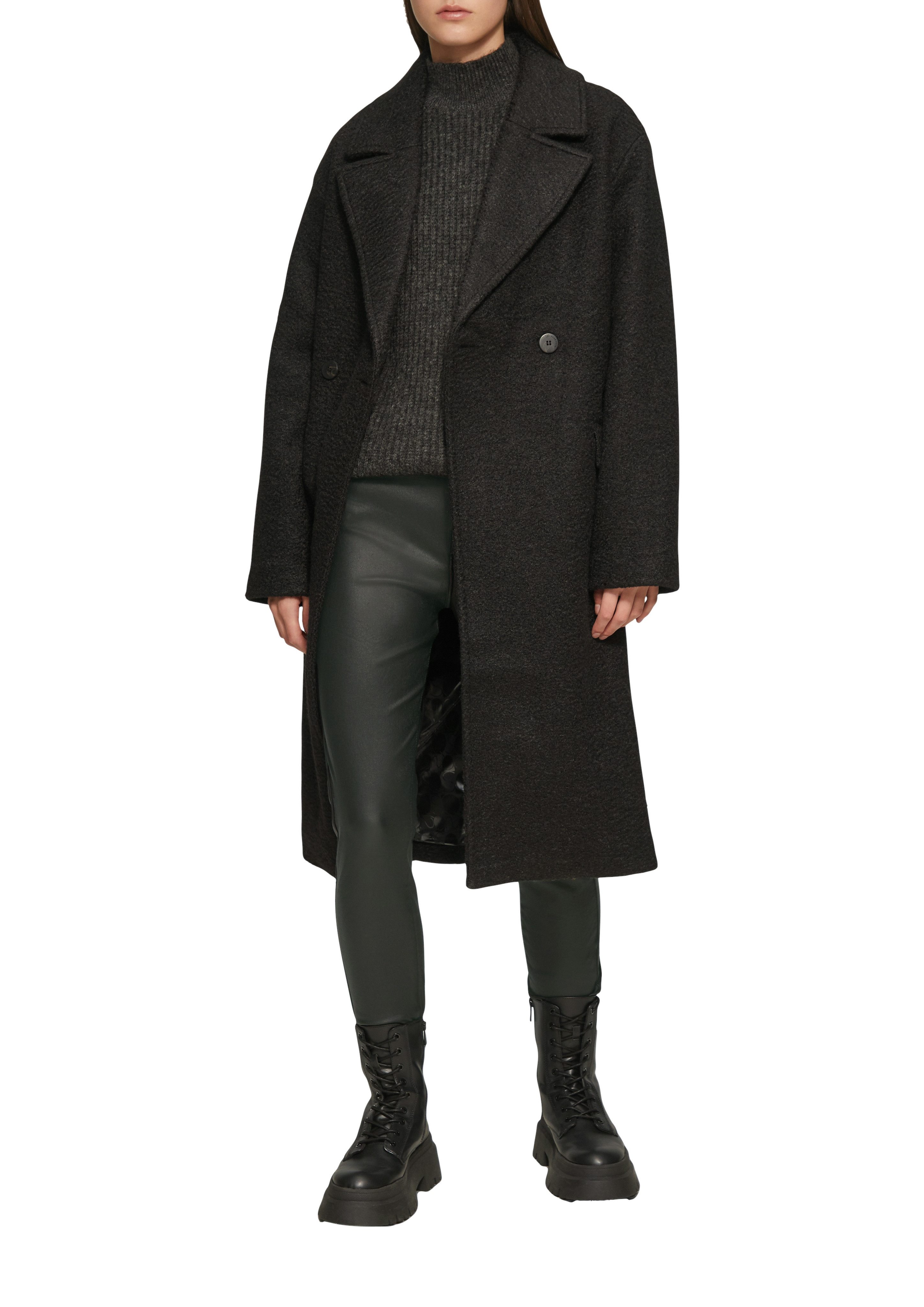 Q/S designed by Imitatieleren broek Sadie met zakken