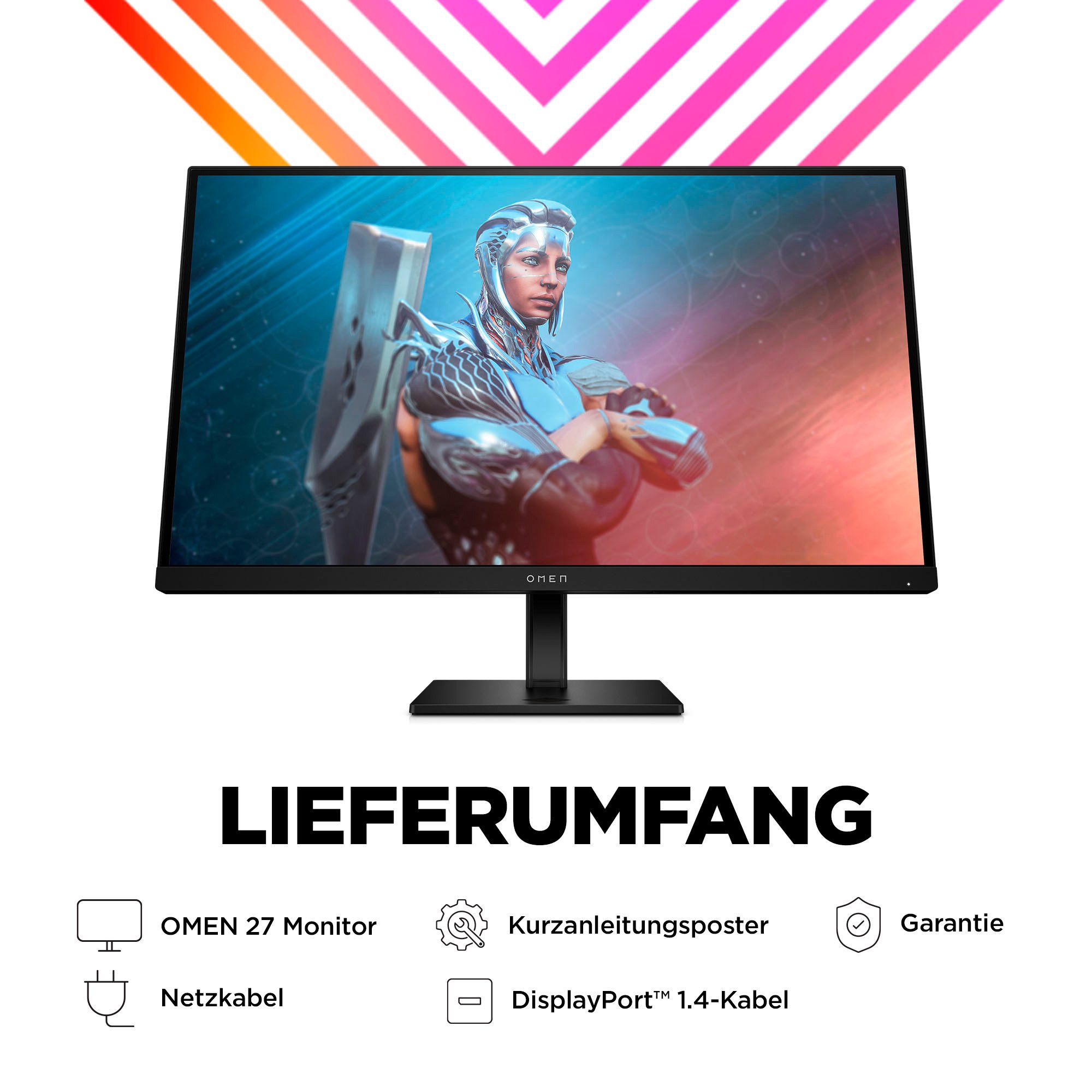 HP Gaming-monitor OMEN 27 G2 (HSD-0155-A), 69 cm / 27", Full HD