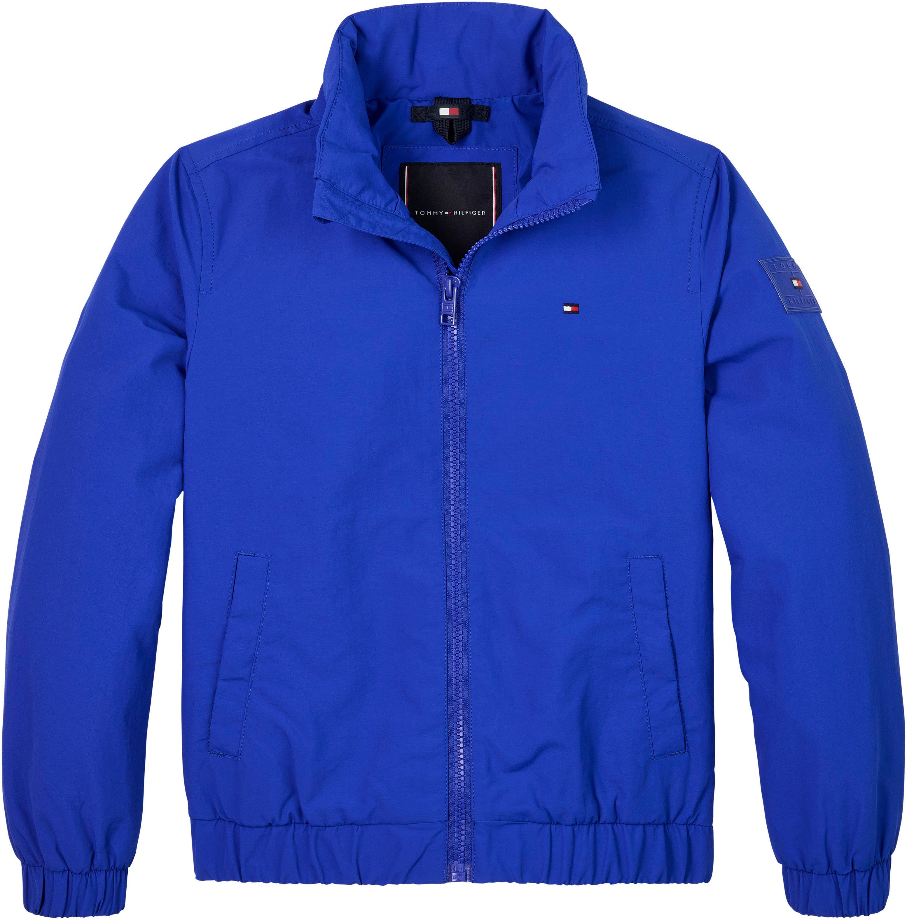 tommy hilfiger windbreaker essential jacket blauw