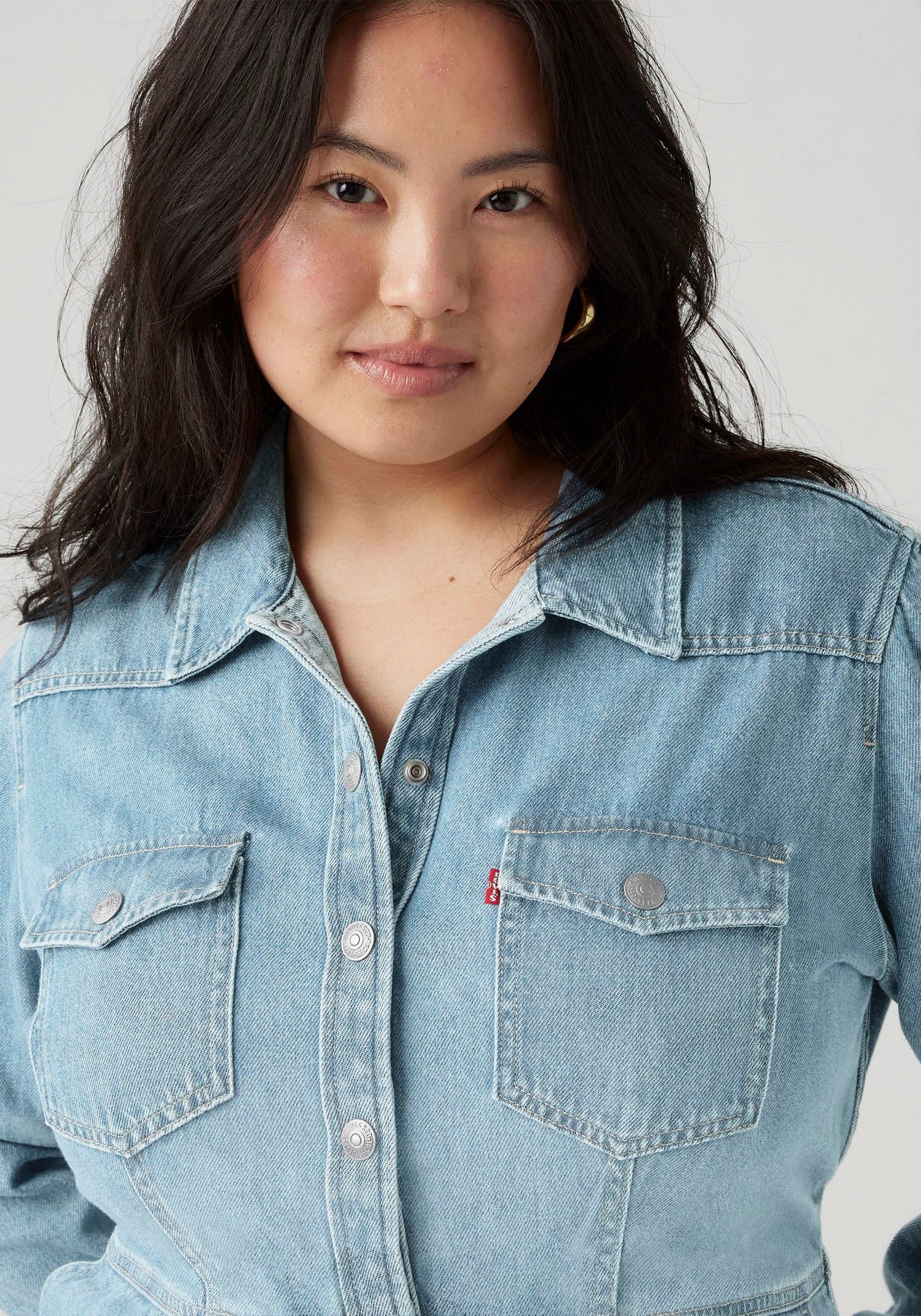 Levi's® Plus Jeans jurk van klassieke katoen-denim