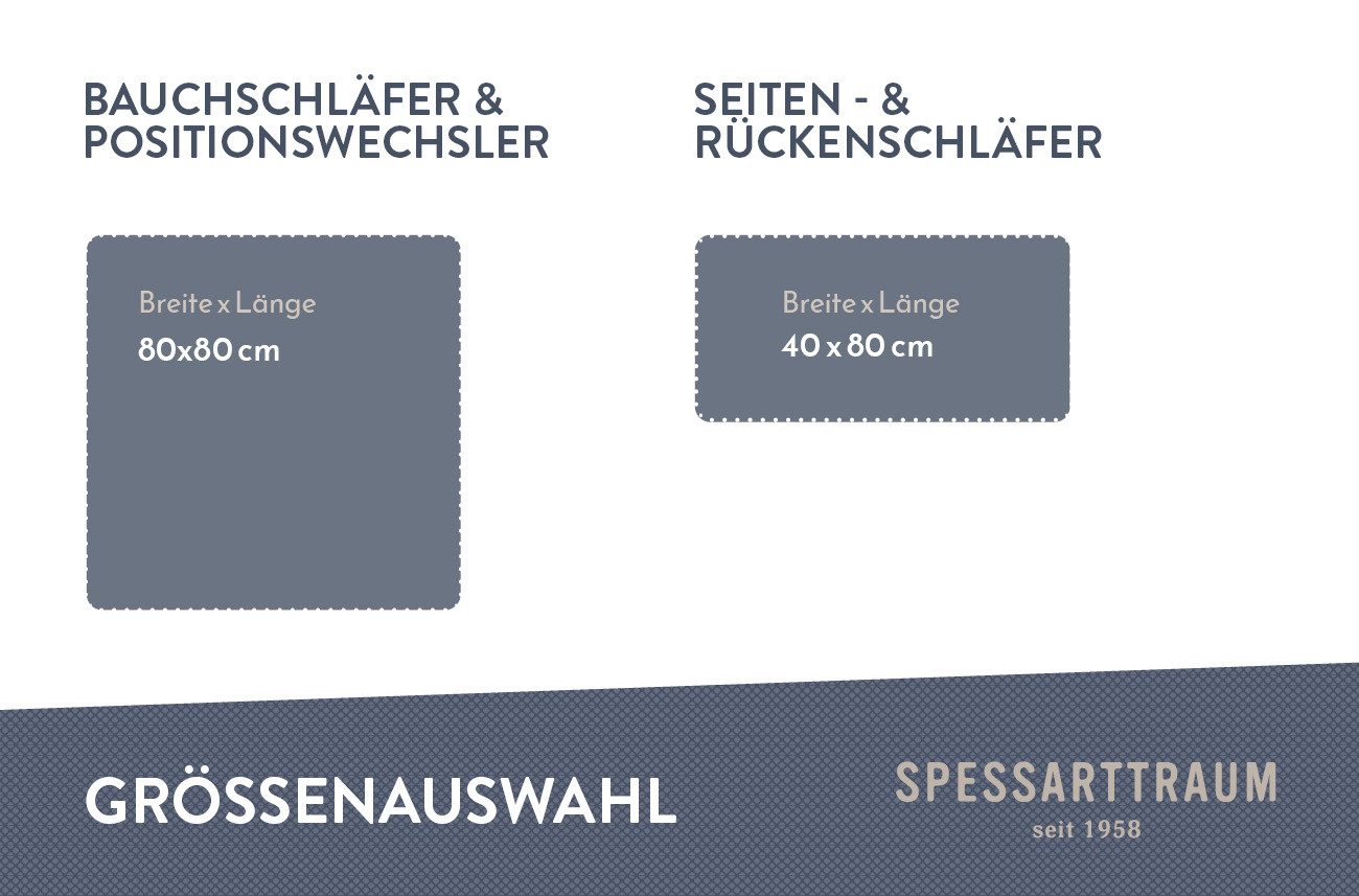 SPESSARTTRAUM Veren kussen First class goede ondersteuning, zijslapers & rugslapers