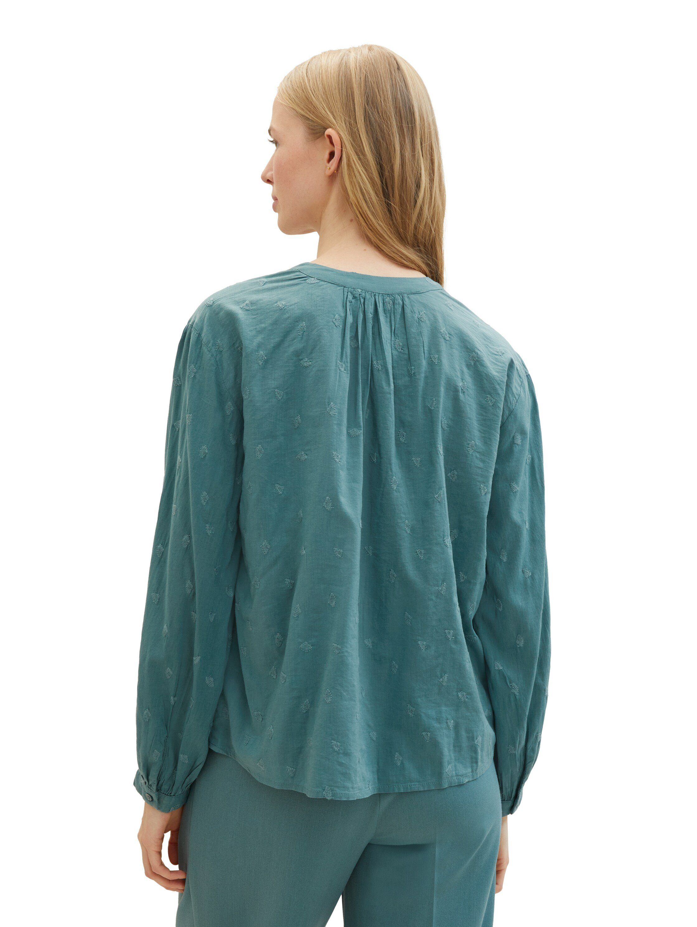 Tom Tailor Blouse met lange mouwen met allover borduurwerk