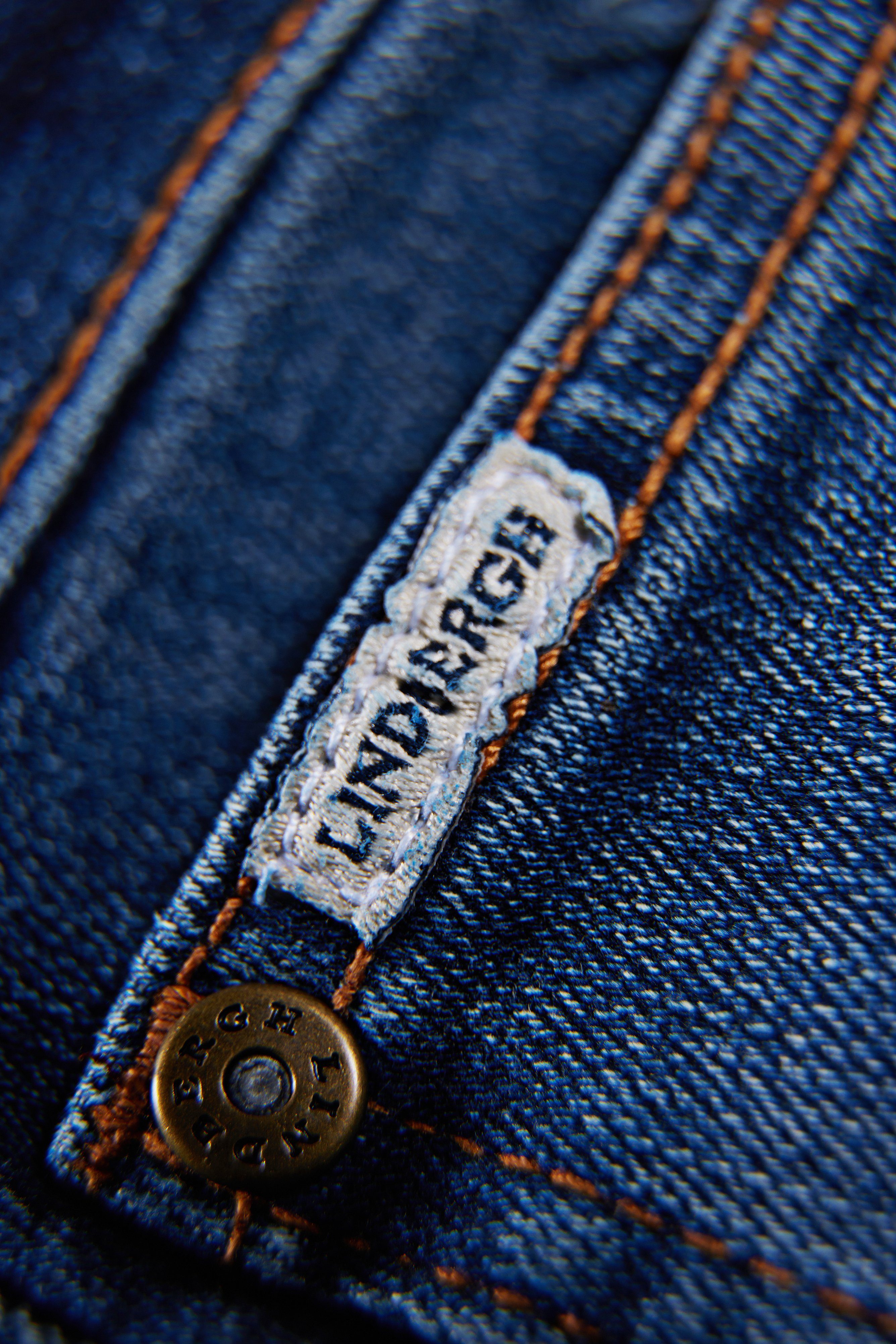 LINDBERGH 5-pocket jeans met donkere wassingen en stretch