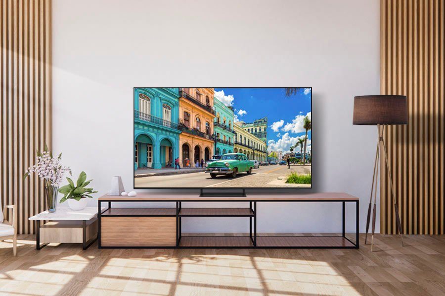 Samsung OLED-TV GQ55S90CAT, 138 cm / 55", 4K Ultra HD, Smart TV, Neural Quantum Processor 4K, LaserSlim Ontwerp, Gaming Hub