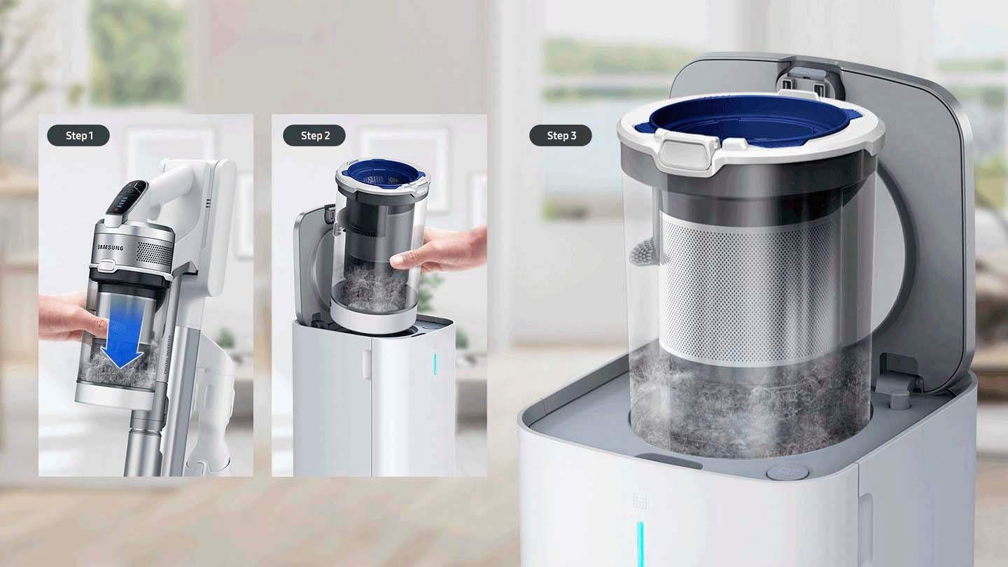 Samsung Afzuigstation Clean Station VCA-SAE904/WA voor samsung snoerloze steelstofzuigers jet 70 en jet 60