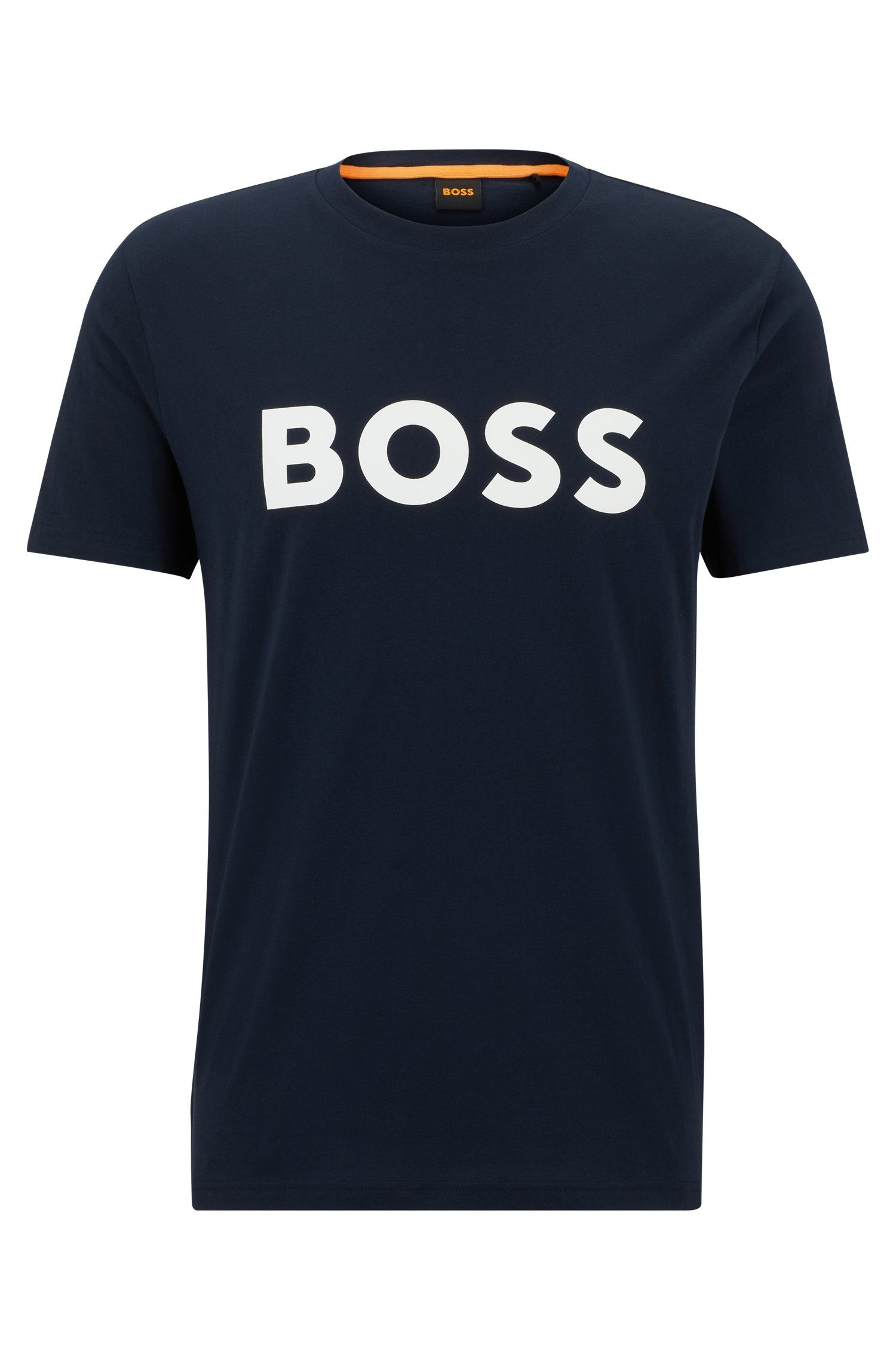 Boss Orange Shirt met korte mouwen Thinking 1 10246016 01 met logo-opdruk aan de voorkant (1-delig)