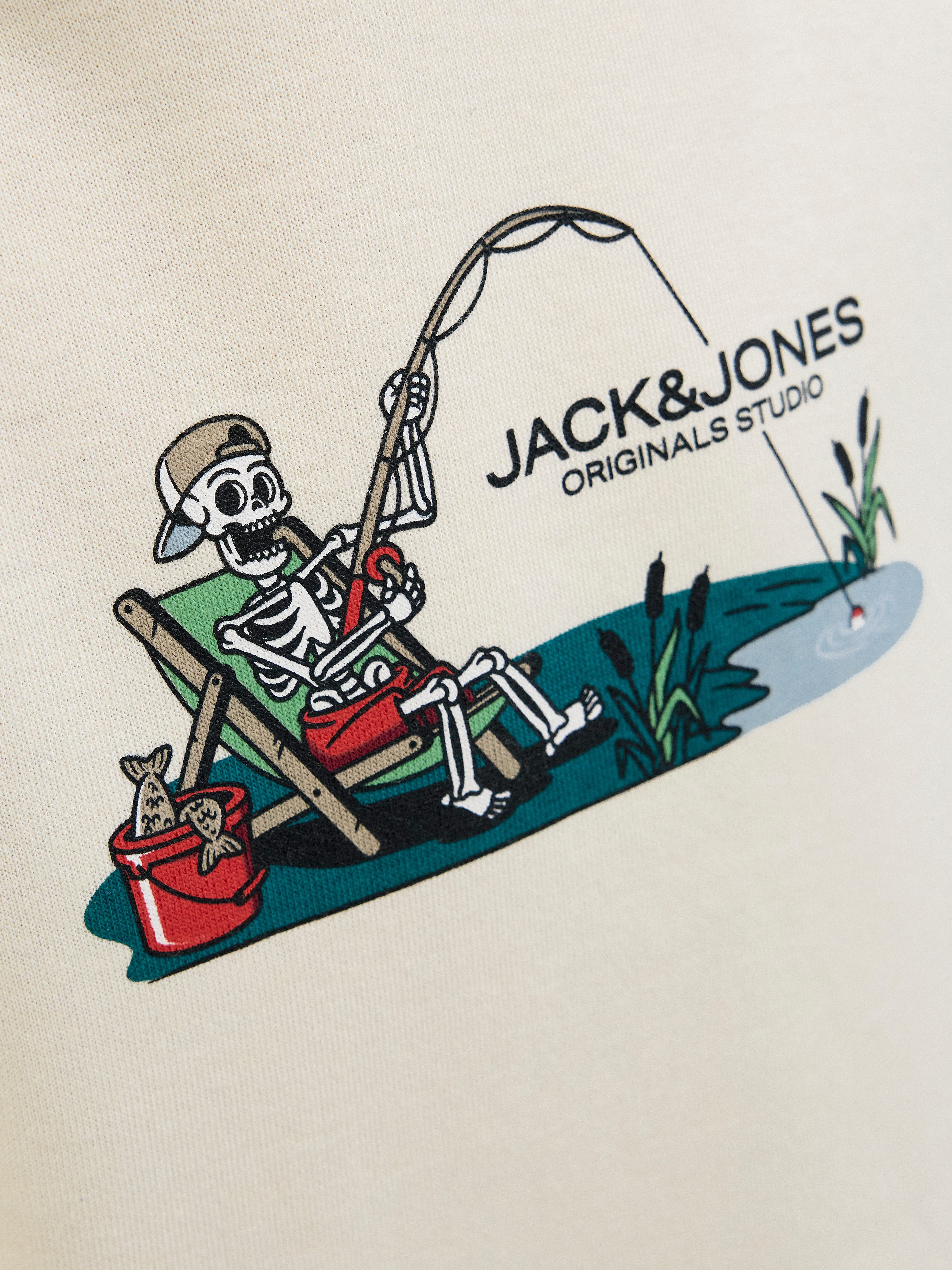 Jack & Jones Junior Hoodie JORSKULL NATURE SWEAT HOOD SN JNR
