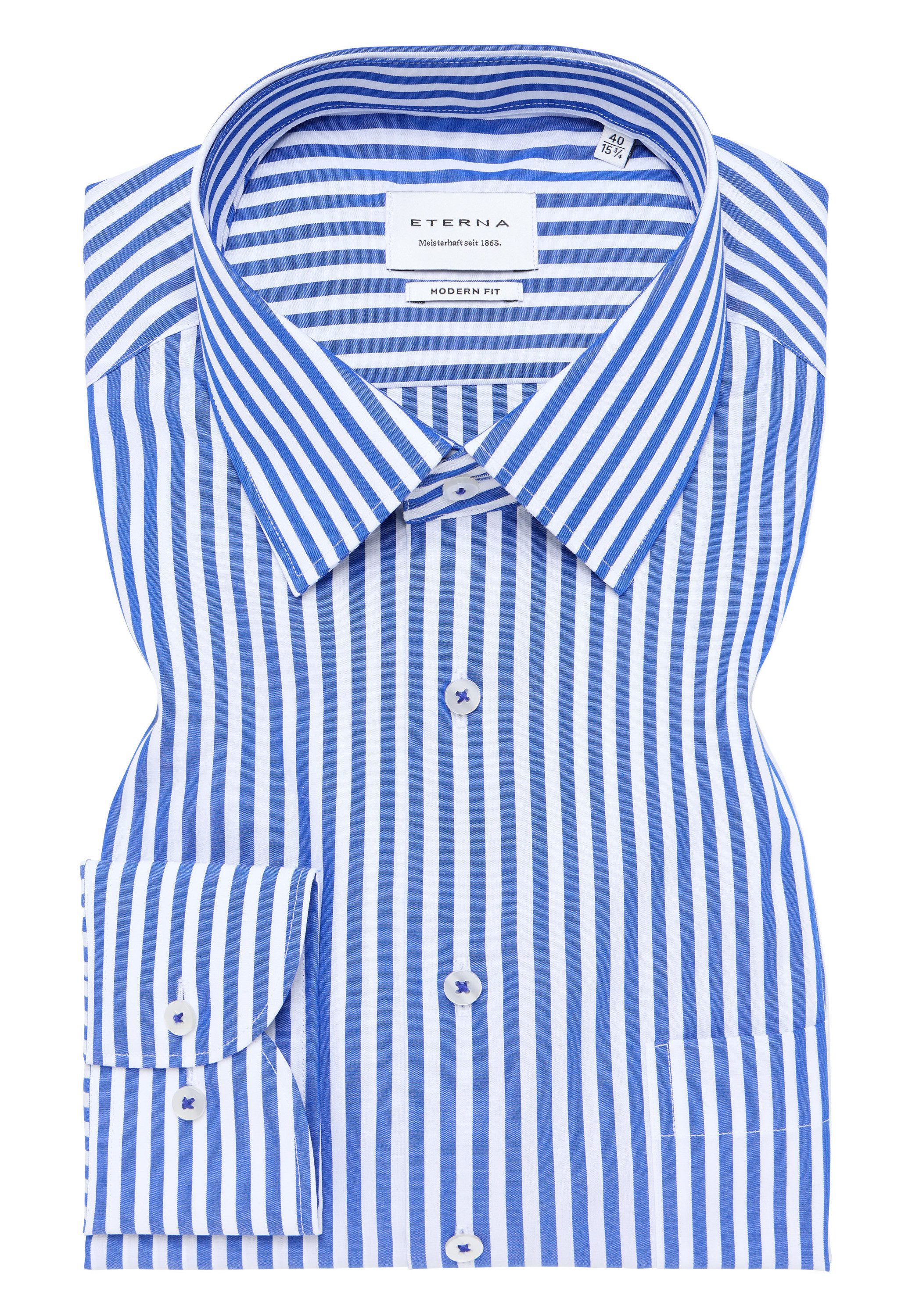 Eterna Overhemd met lange mouwen MODERN FIT NON IRON (strijkvrij)