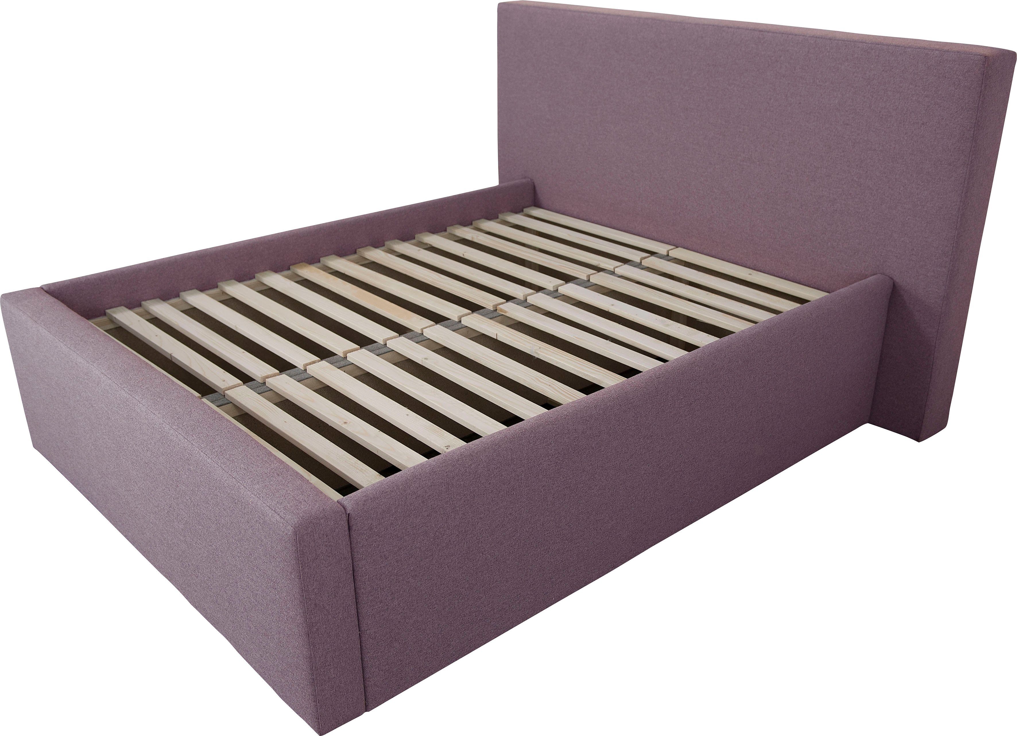 INOSIGN Gestoffeerd bed DALINA rechtlijnig hoofdbord, in 5 breedten, ook in 220 cm lengte