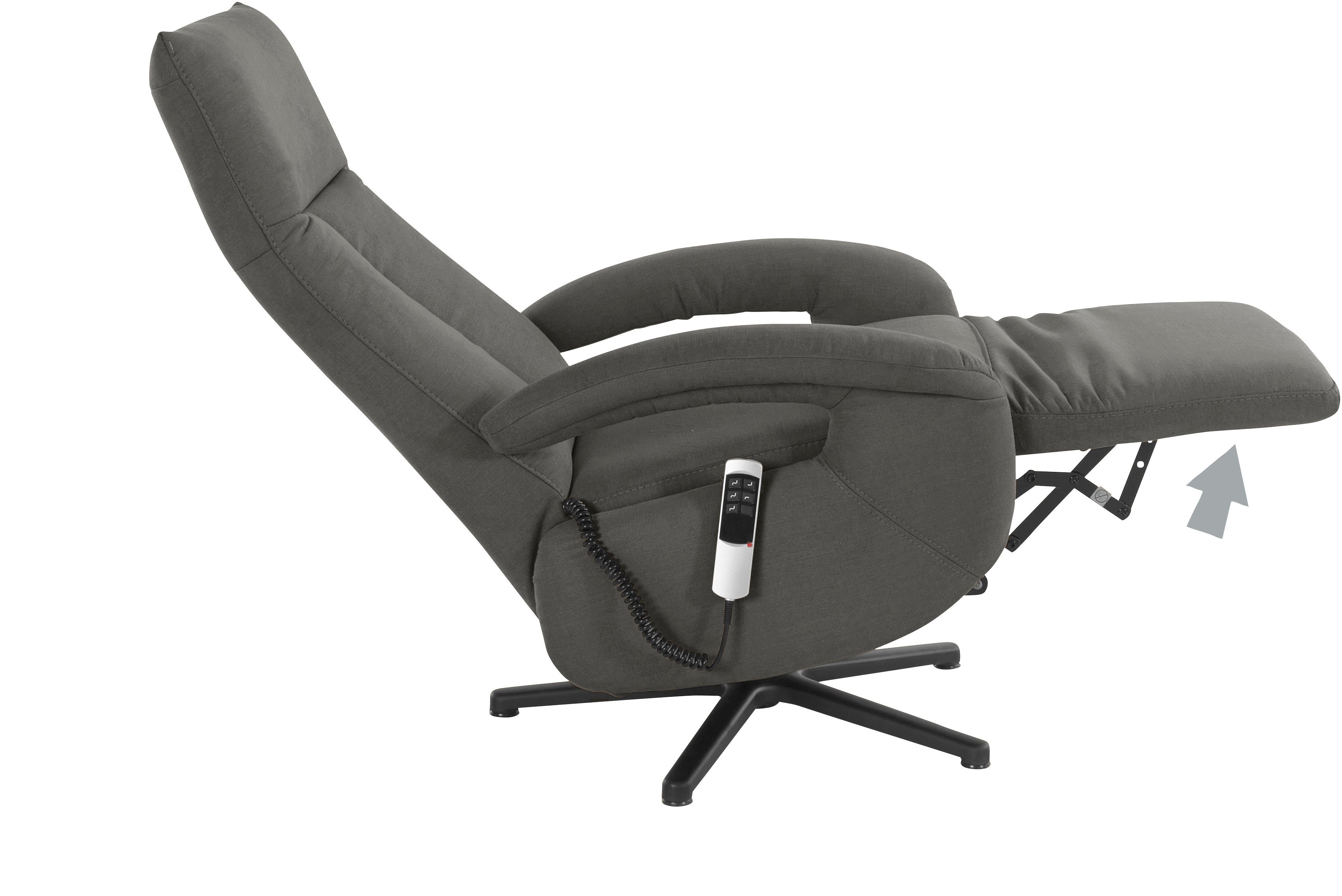 sit&more Relaxfauteuil Tycoon naar keuze handmatig, met twee motoren of met accu of met 2 motoren