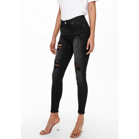Only Ankle jeans ONLBLUSH MID SK RW AK DT DNM TAI099 NOOS met destroyed-effect