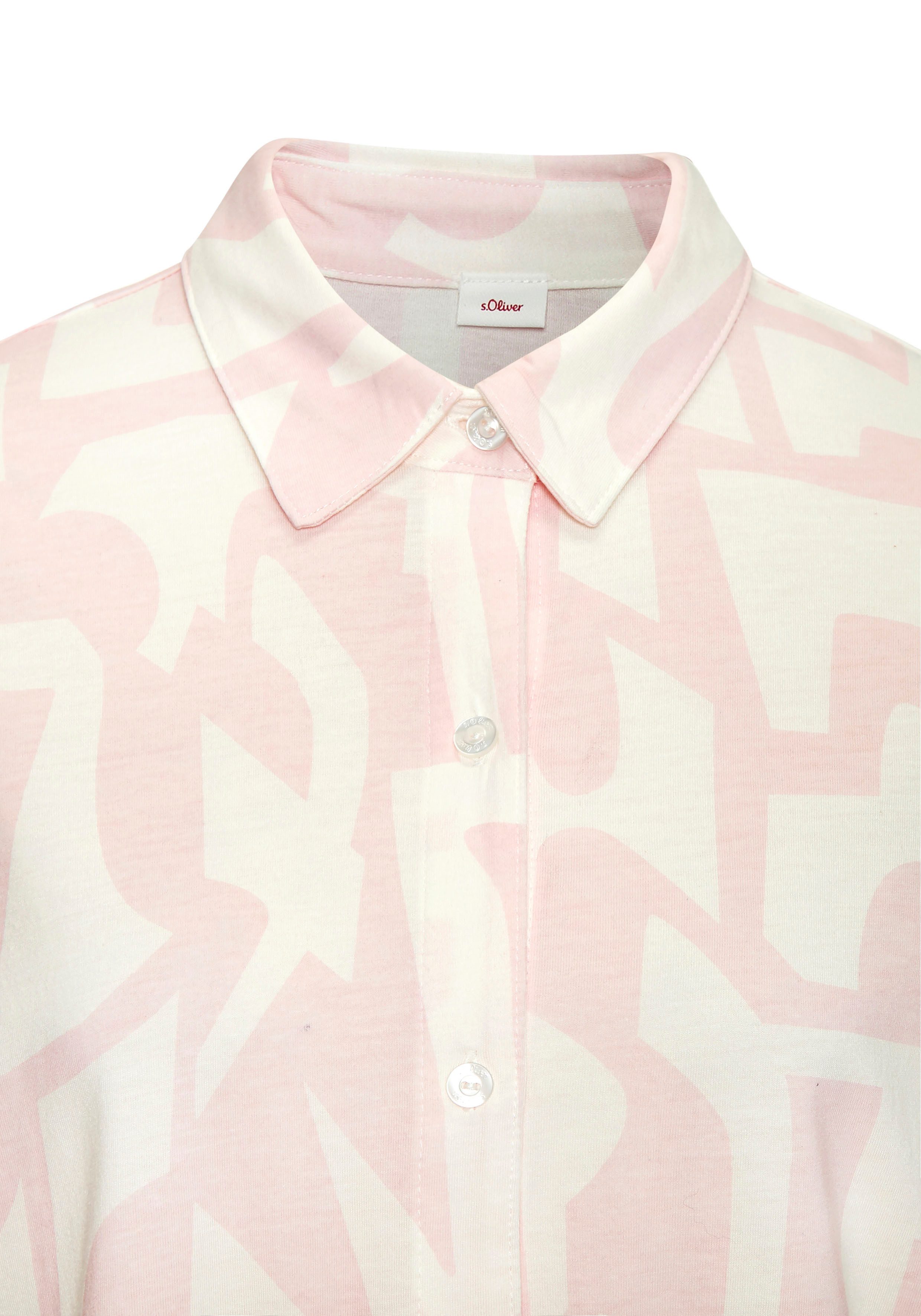 s.Oliver RED LABEL Beachwear Shortama met grafische print (2-delig)