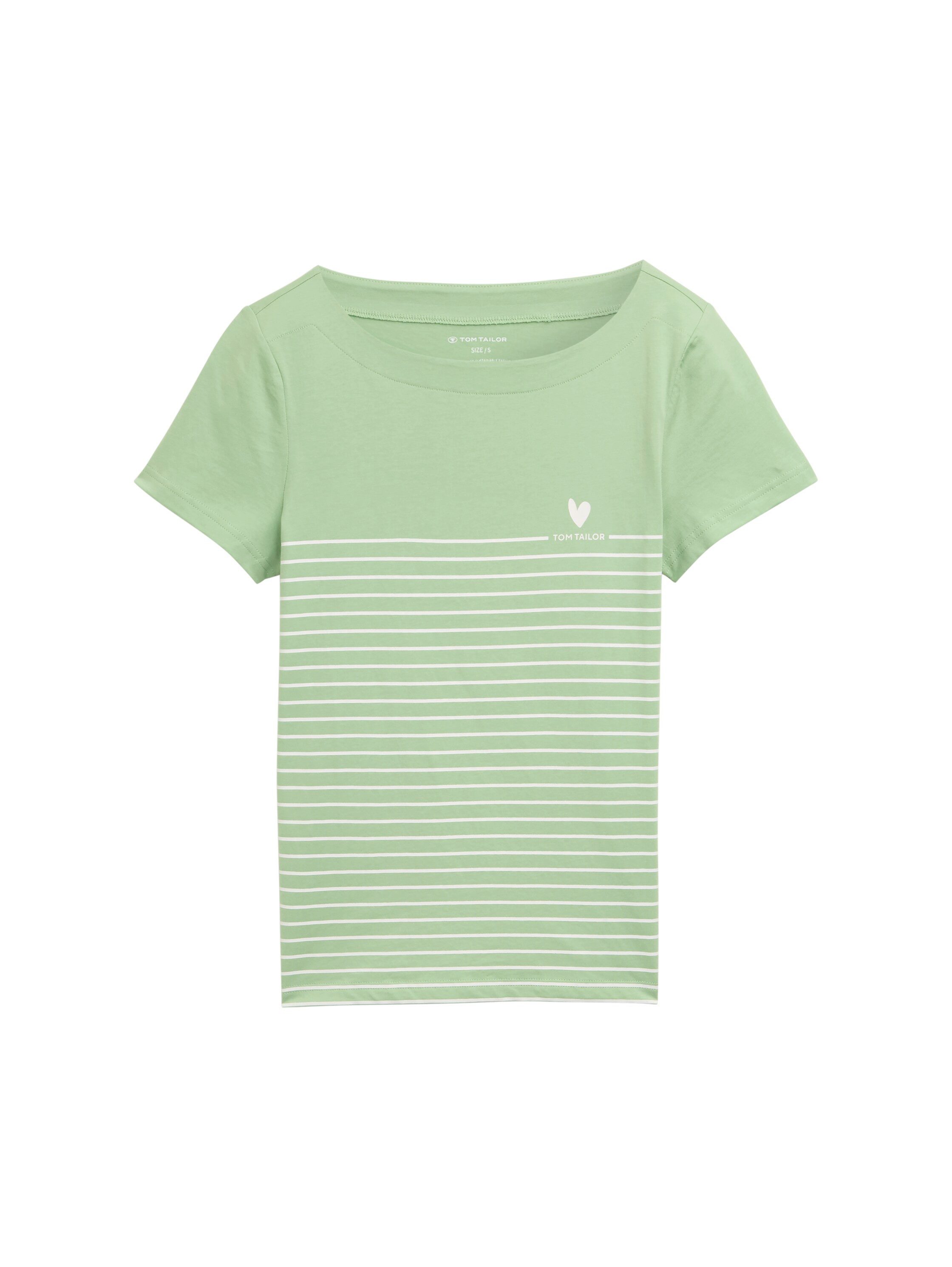 Tom Tailor T-shirt met print en streepjespatroon