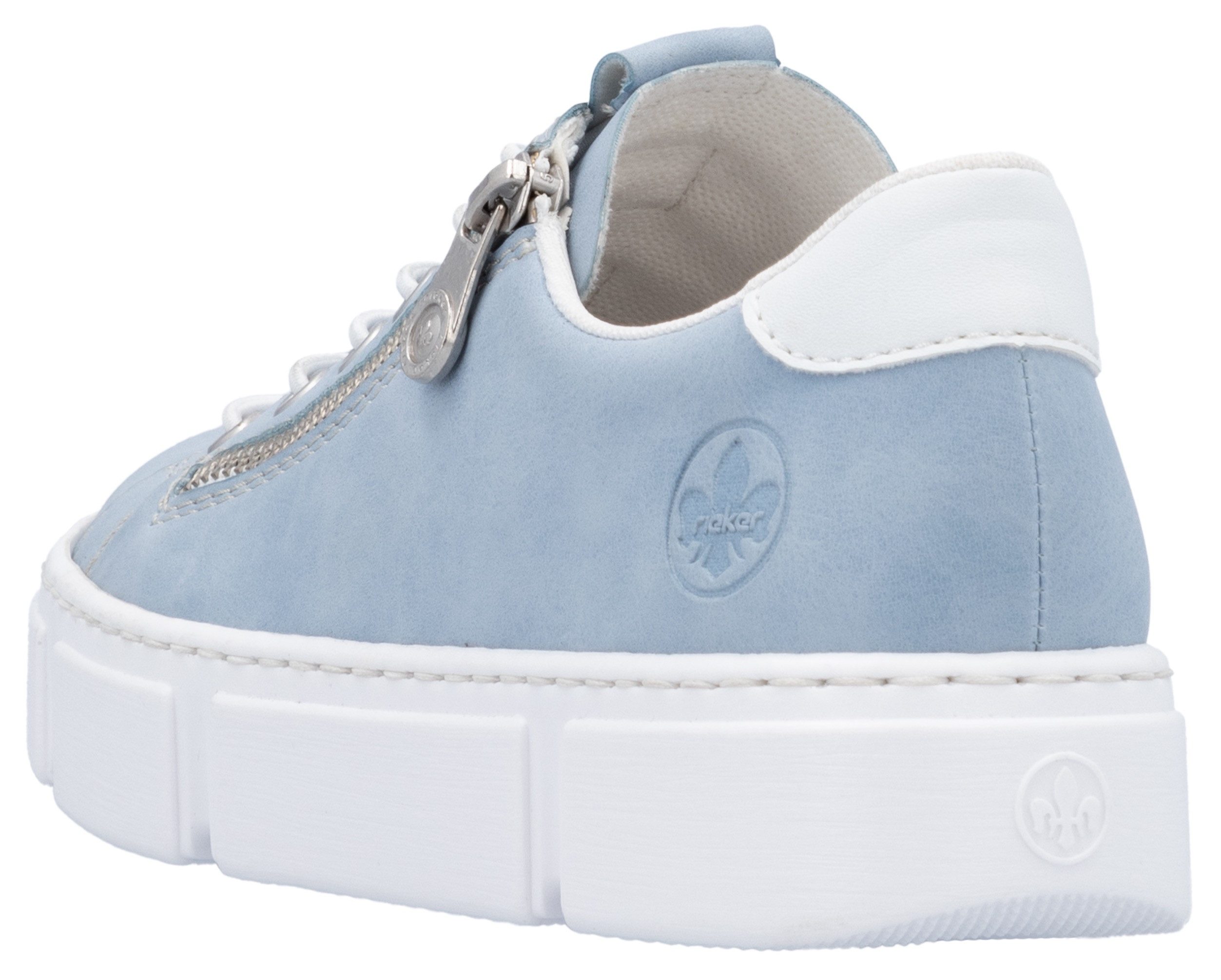 Rieker Slip-on sneakers met buitenrits, vrijetijdsschoen, lage schoen, instapschoen