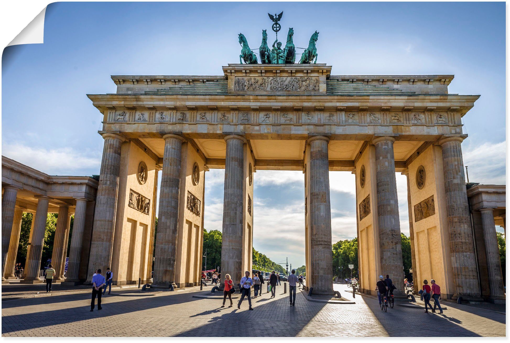 Artland Artprint Brandenburger Tor in Berlin in vele afmetingen & productsoorten artprint van alumin