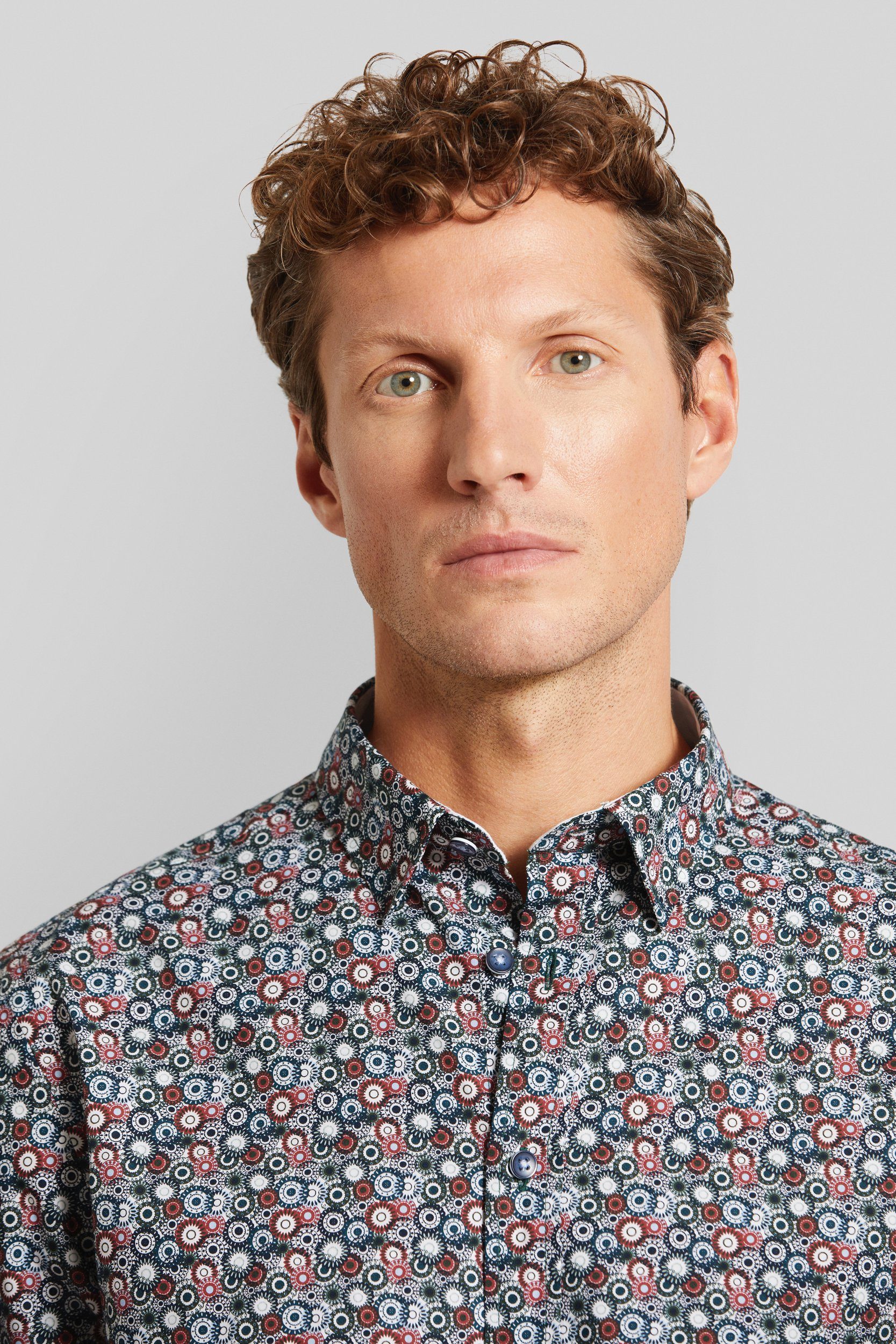 Bugatti Overhemd met lange mouwen met under-button-down
