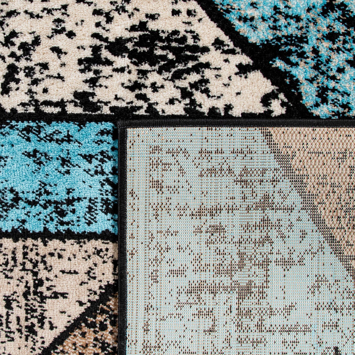 Paco Home Vloerkleed Metro 165 Korte pool, modern geometrisch dessin