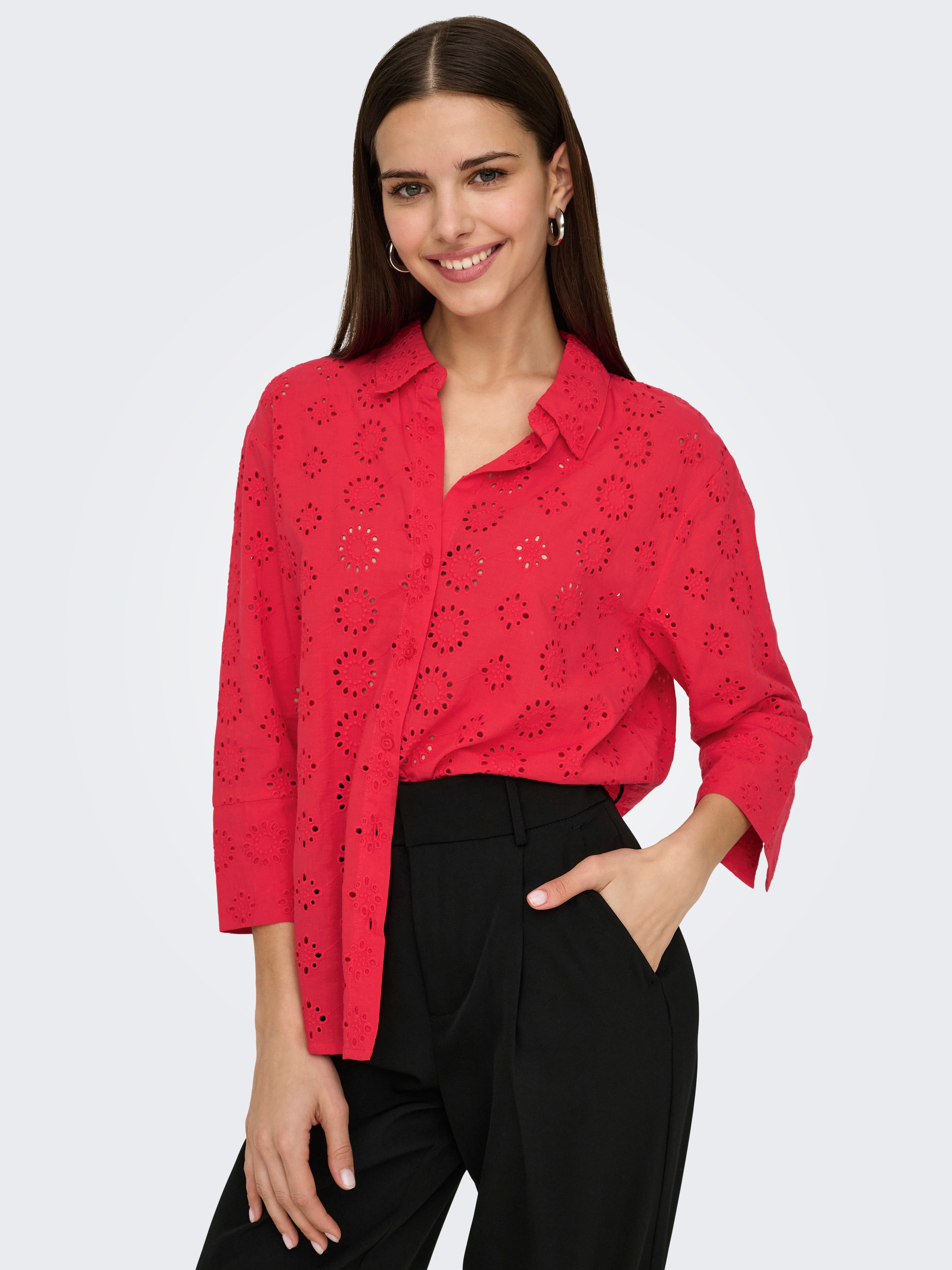 JDY Overhemdblouse JDYTALLIE 3/4 LONG SHIRT WVN NOOS