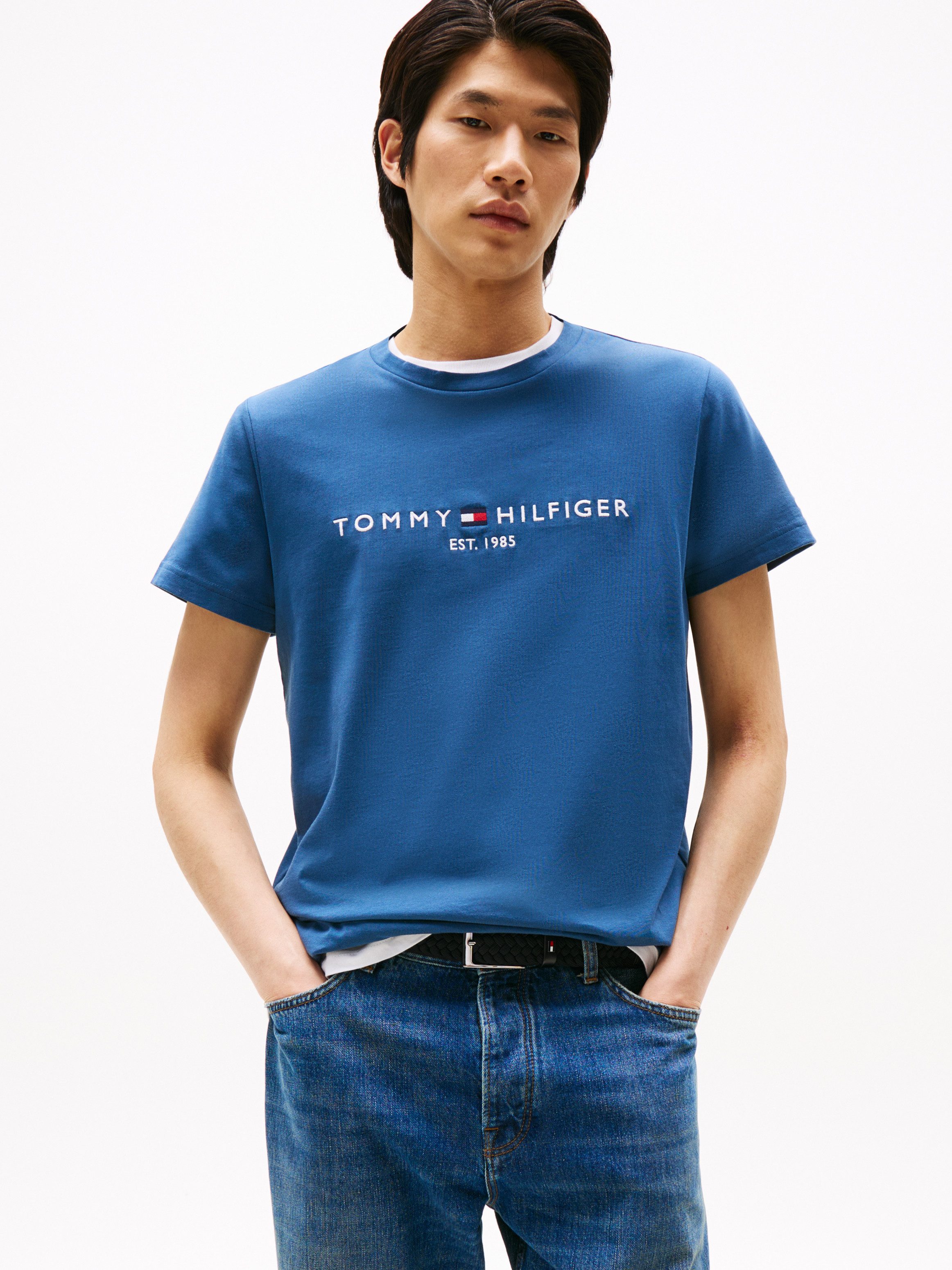Tommy Hilfiger T-shirt Tommy Logo Tee van duurzaam katoen