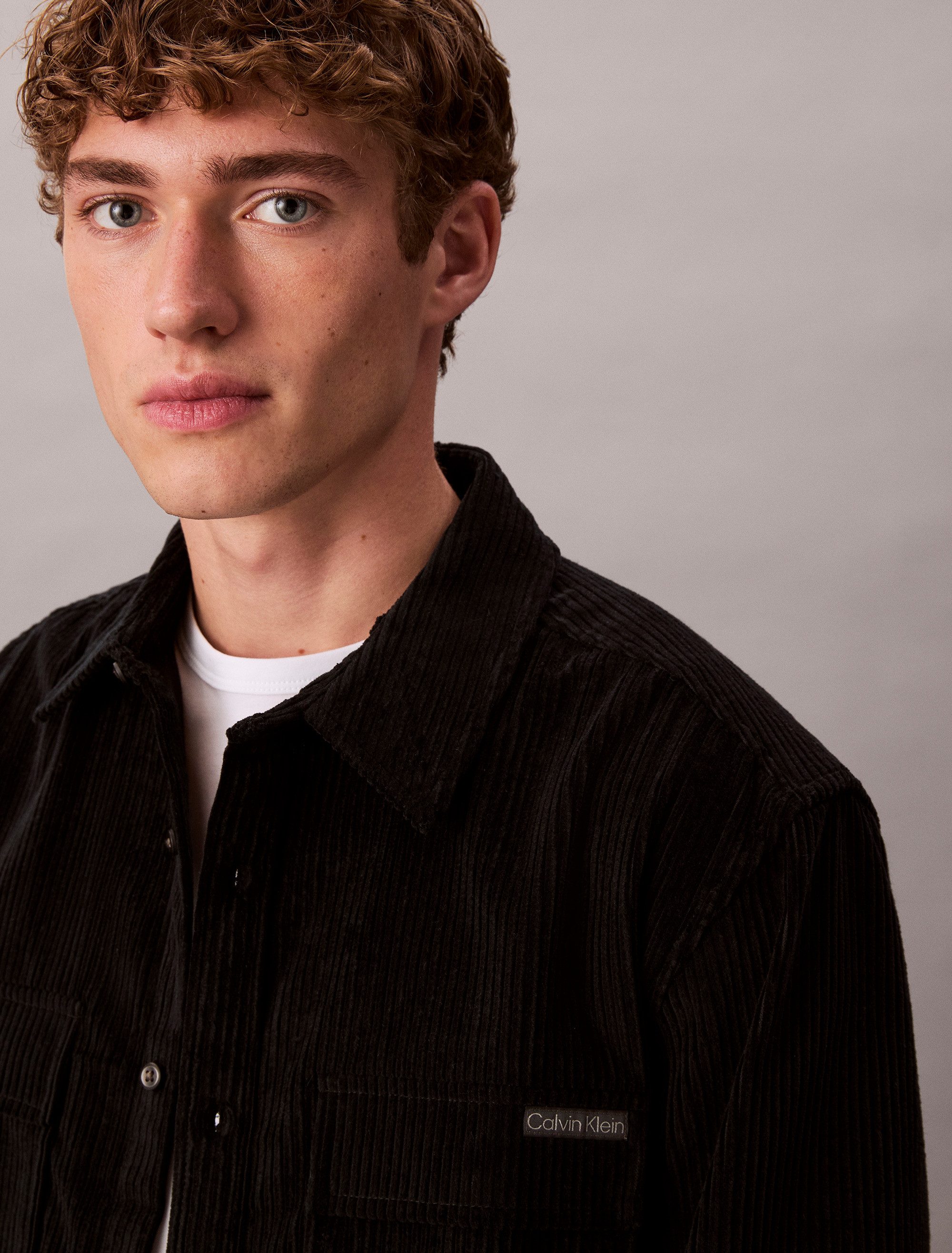 Calvin Klein Overhemd met lange mouwen relaxed fit, normale overhemdkraag, met borstzakken