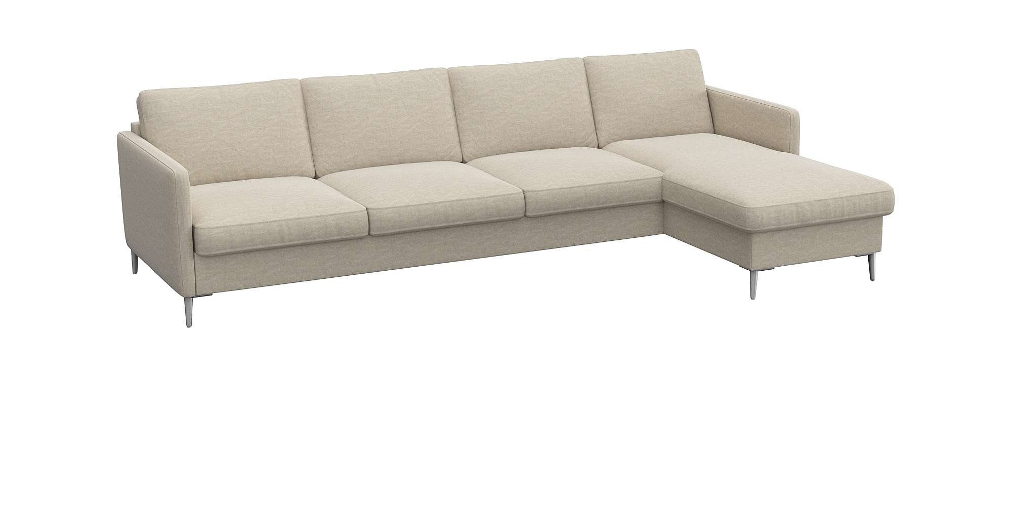 FLEXLUX Hoekbank Fiore, L-vorm, comfortabel en aangenaam door hoogwaardige zitopbouw