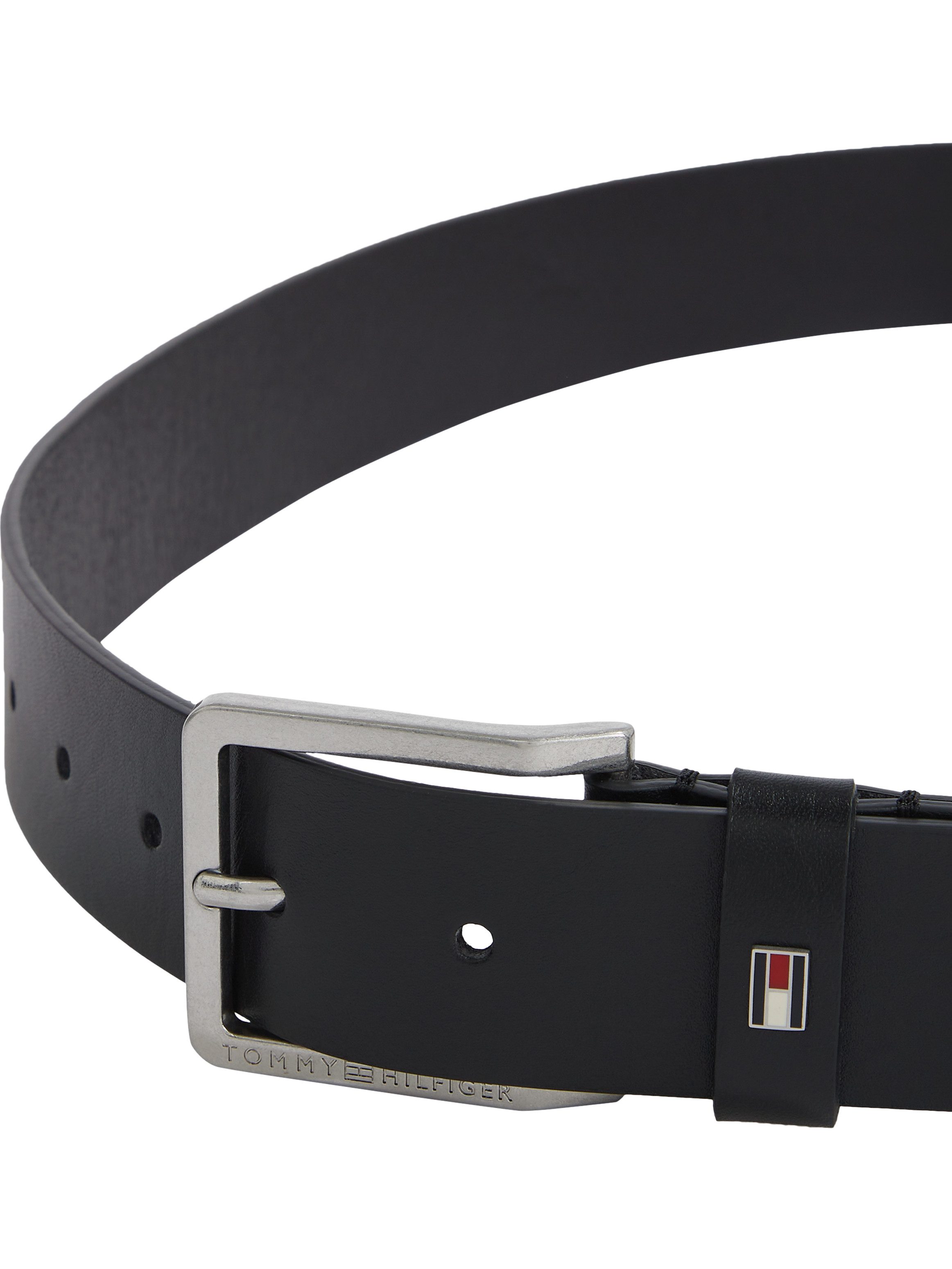 Tommy Hilfiger Leren riem Oliver met contrastgesp en logo-lus