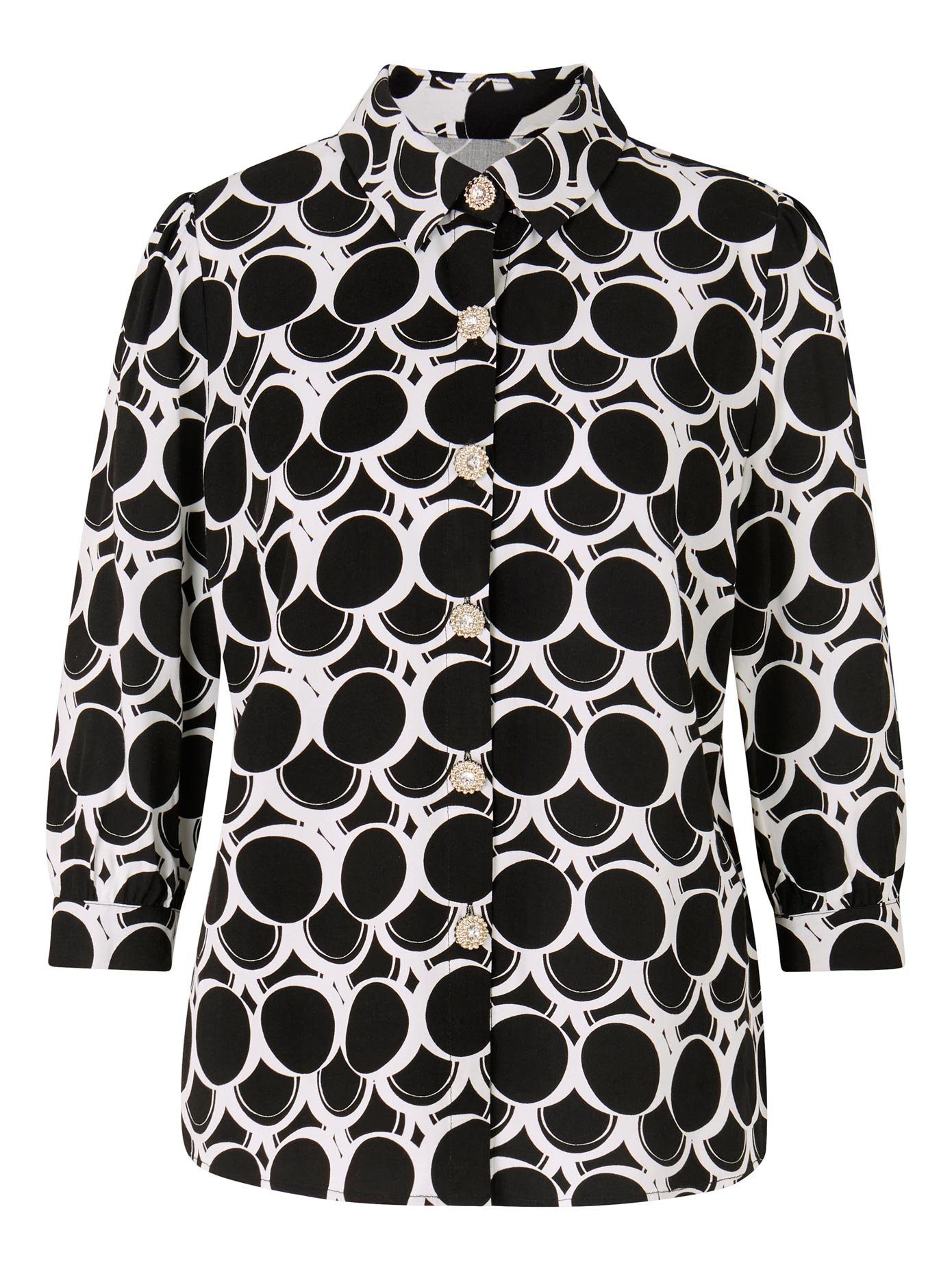 heine Gedessineerde blouse