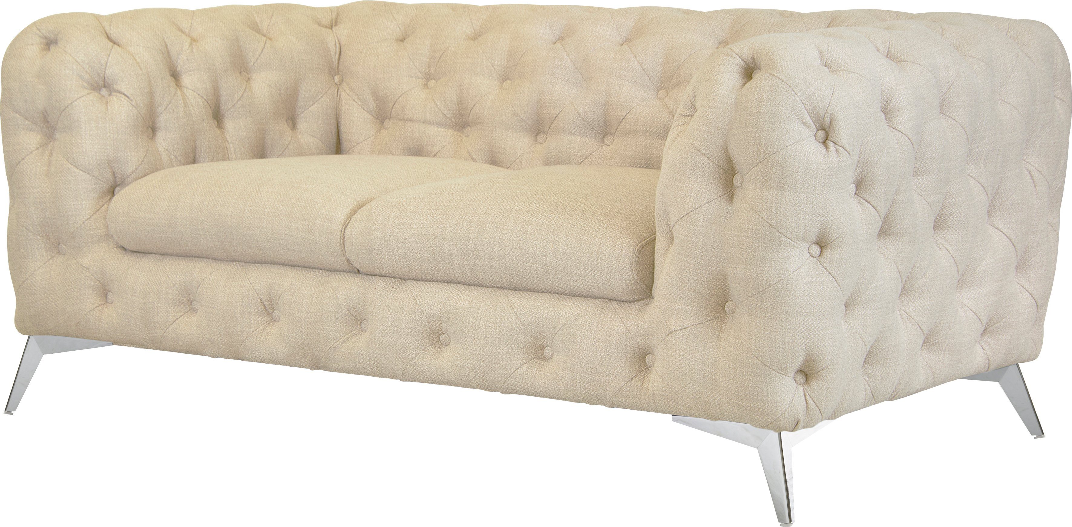 Leonique Chesterfield-bank Glynis luxueuze capitonnage, moderne chesterfield look, kleur van de poten ter keuze