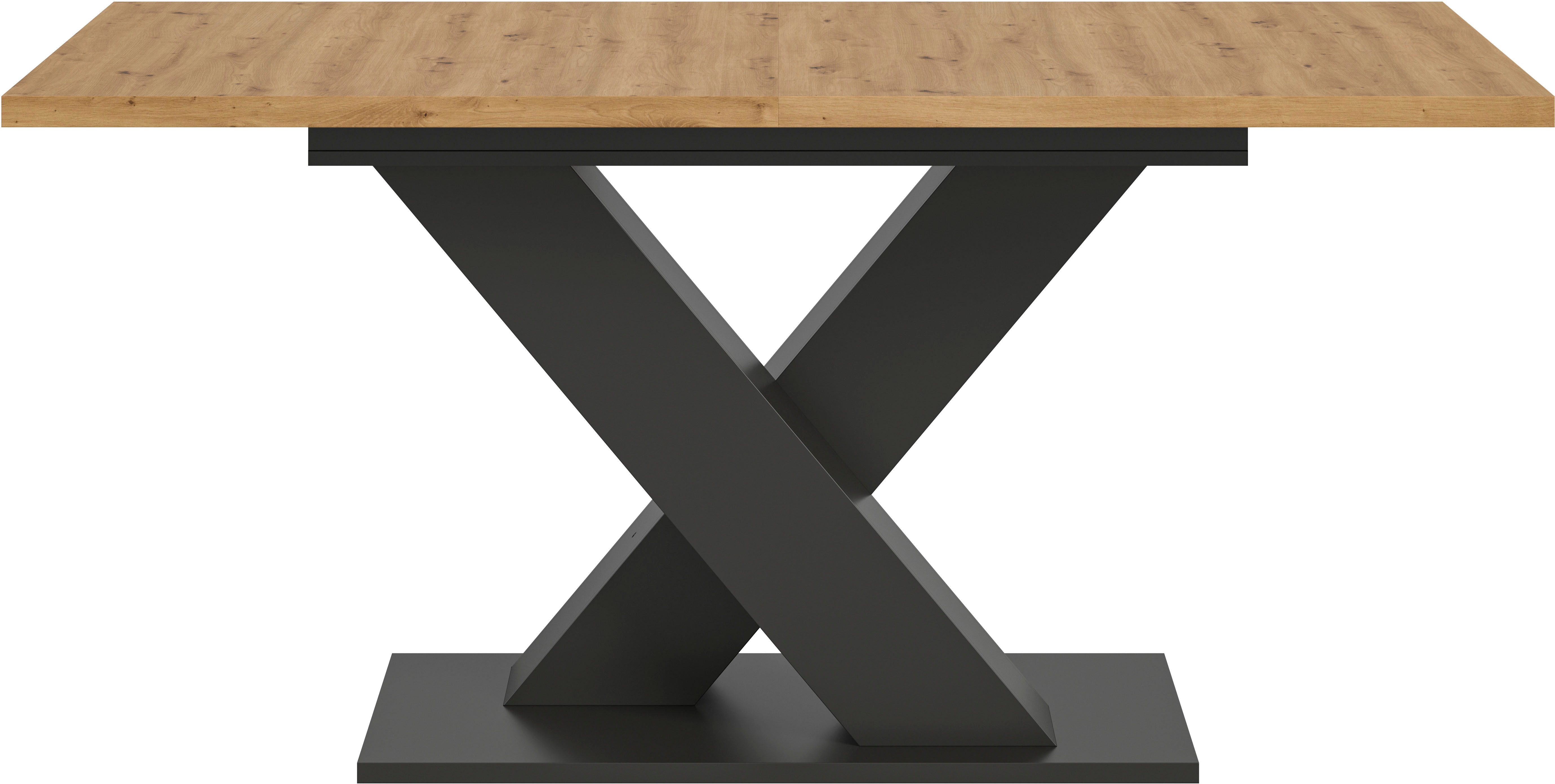 INOSIGN Eettafel Motus, uitschuifbaar 150 - 190 cm, inclusief 40 cm inlegplaat