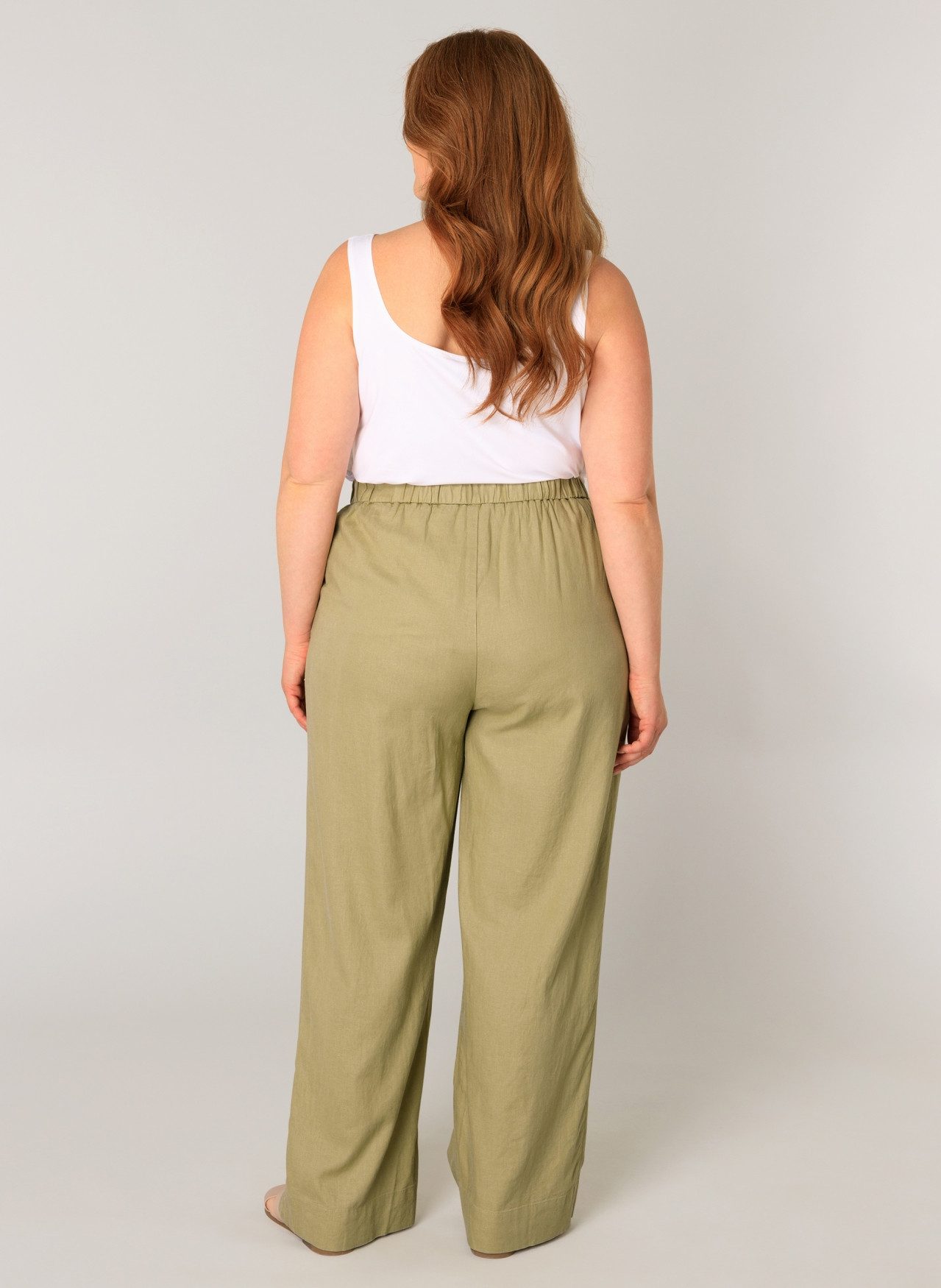Base Level Curvy Linnen broek Yula