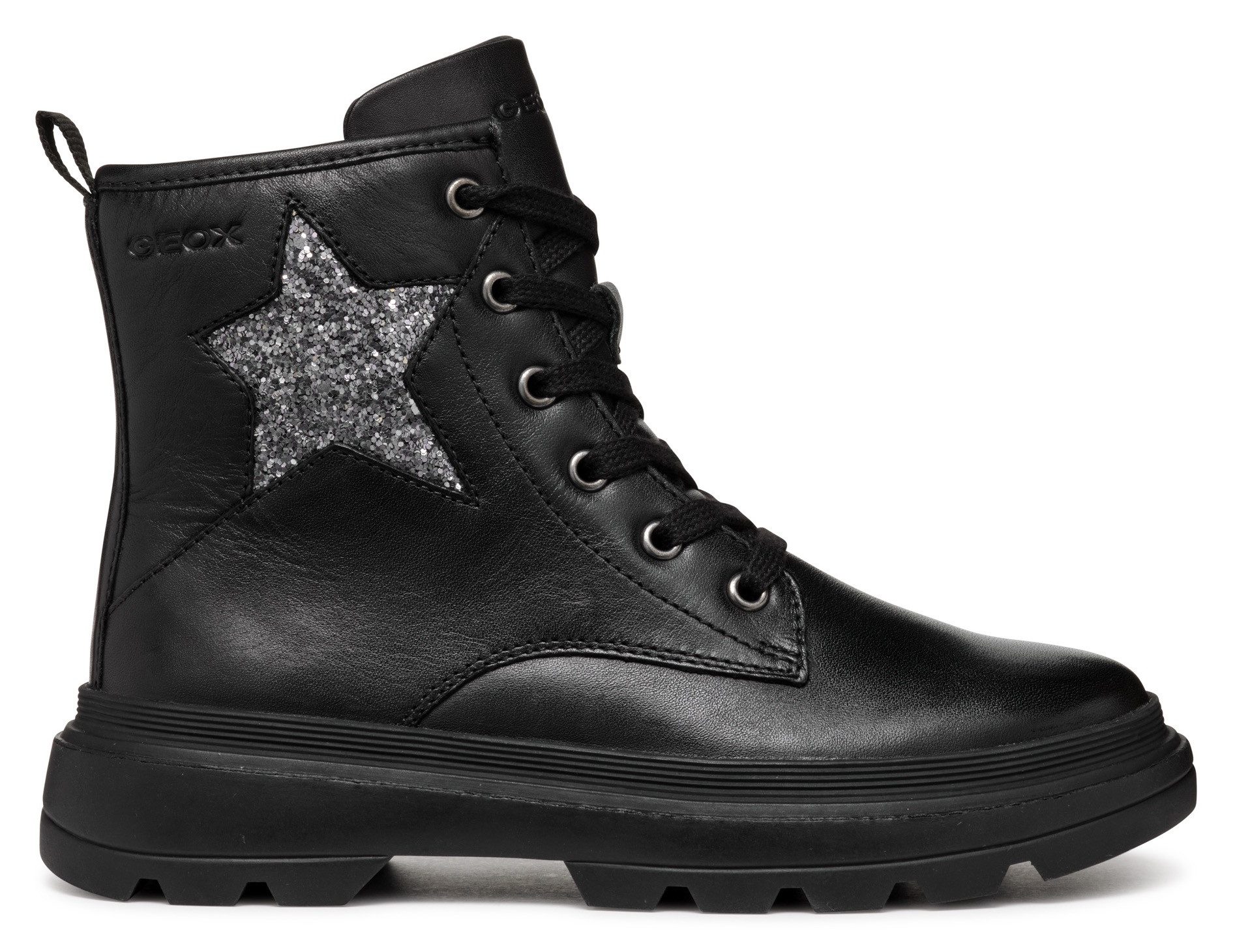 Geox Veterschoenen J KIDDARTAH GIRL A Plateau laarzen, winterlaarzen, chunky boots met glitter