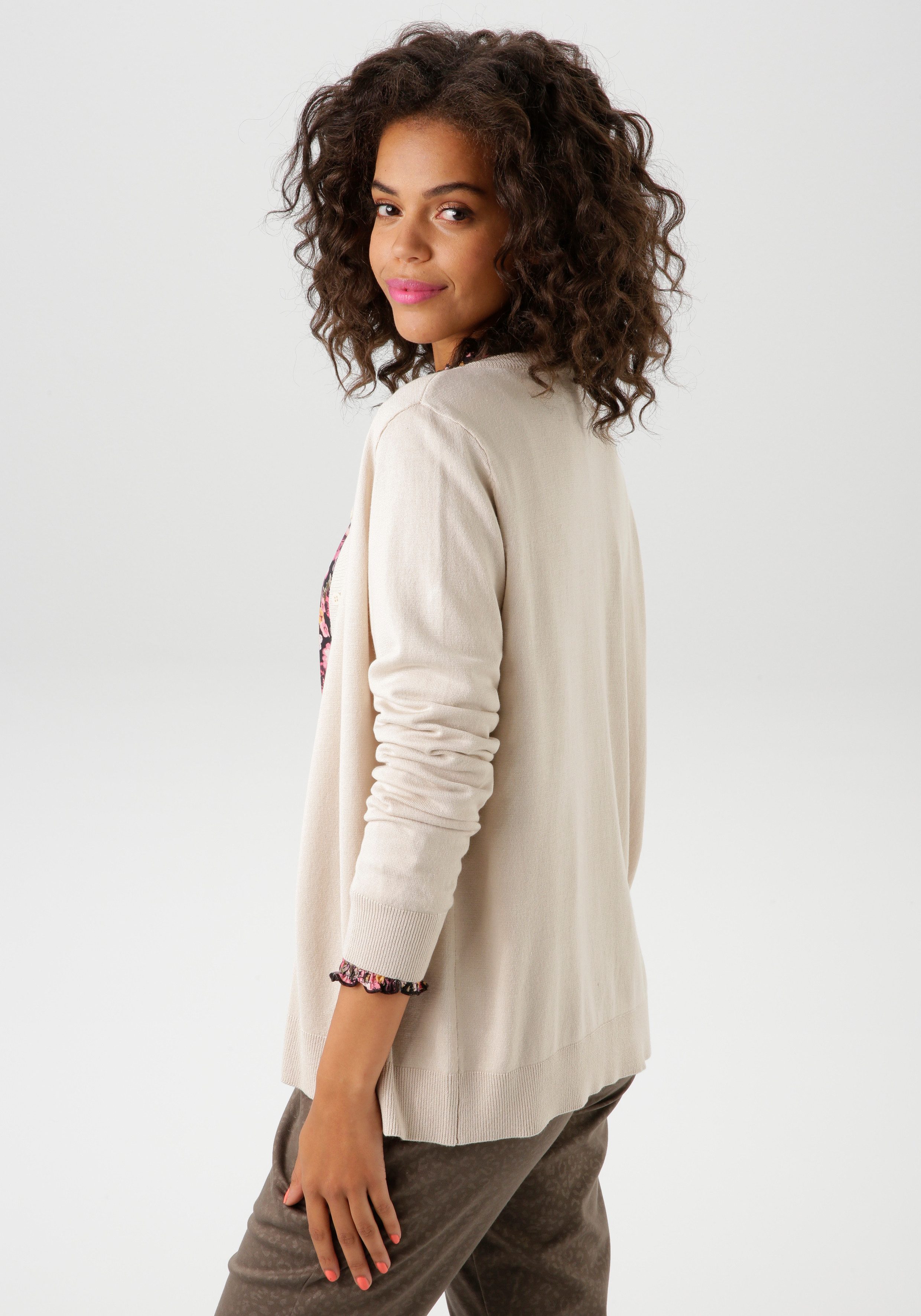 Aniston CASUAL Vest met ronde hals - nieuwe collectie