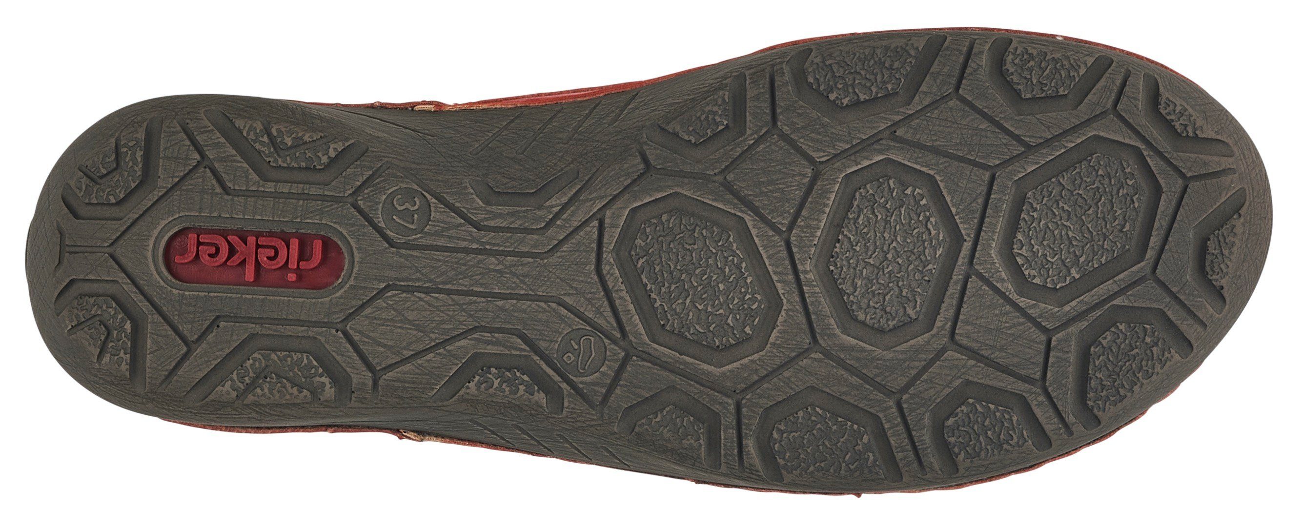 Rieker Hoge veterschoenen enkellaars, veterschoen met kadernaad