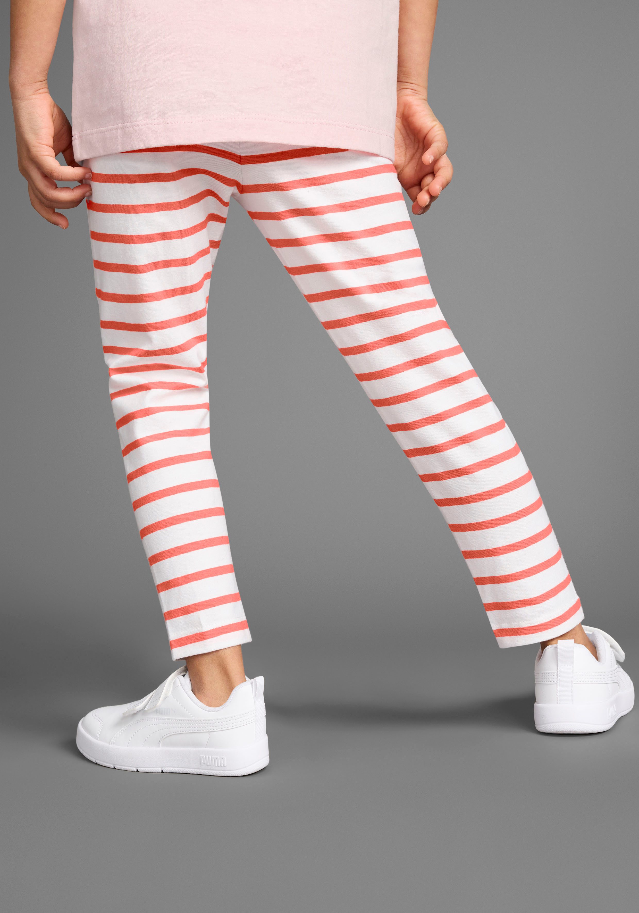 KIDSWORLD Legging 2-pack gestreepte leggings voor kleine meisjes (set, 2-delig, 2 delen)