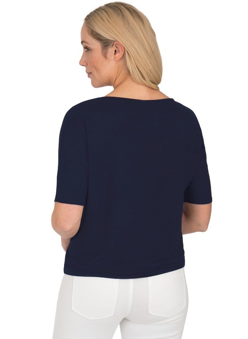 Trigema T-shirt TRIGEMA T-shirt met modieuze knoop (1-delig)