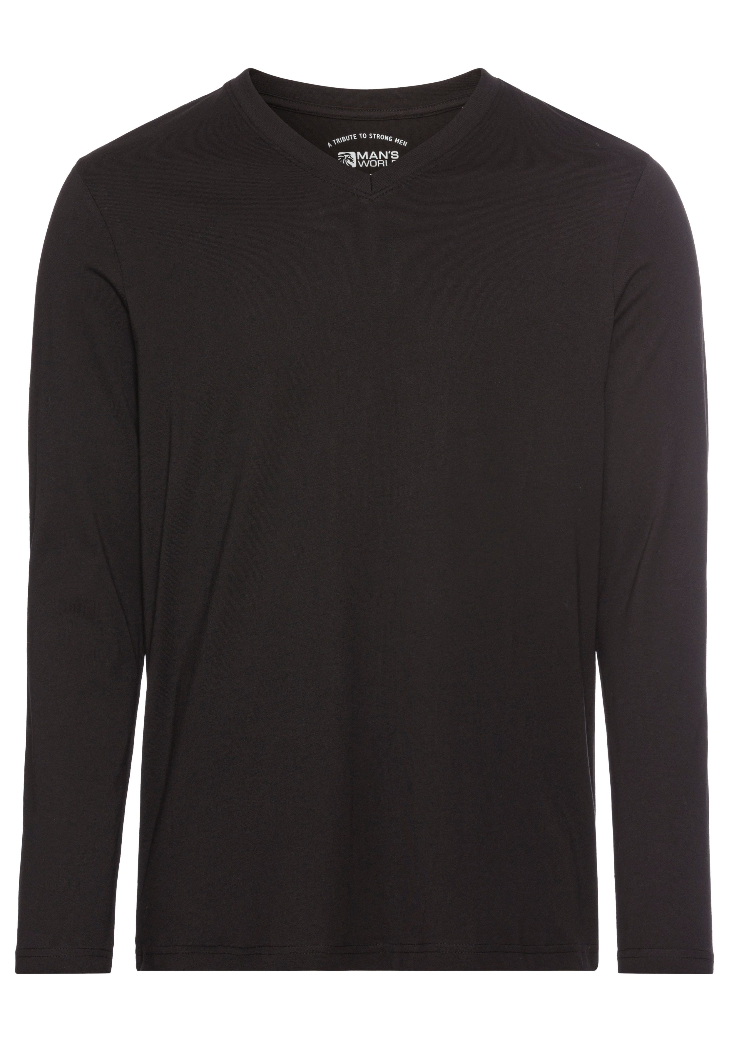 Man's World Shirt met lange mouwen ook voor onderkleding