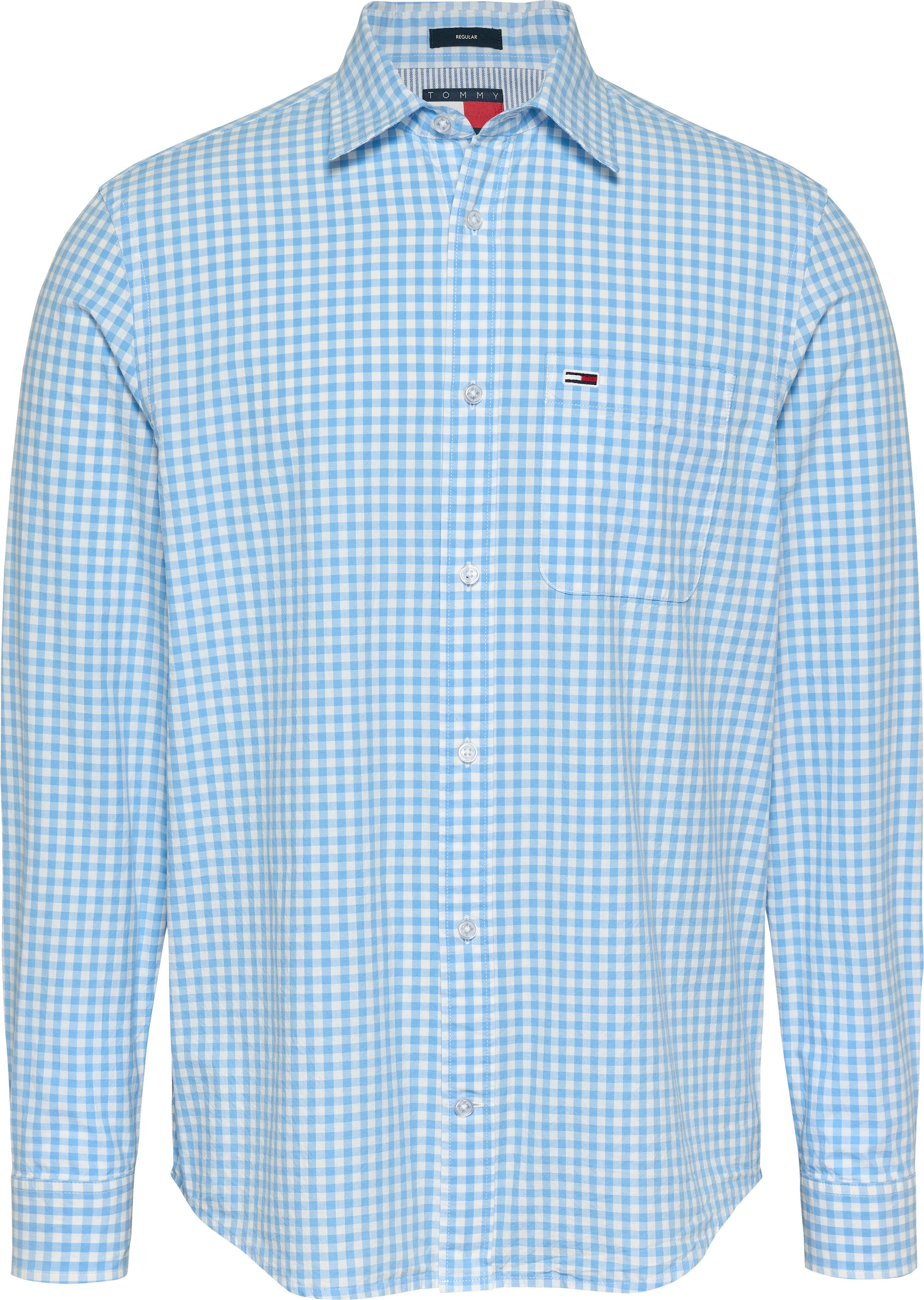 TOMMY JEANS Geruit overhemd TJM POPLIN CHECK SHIRT