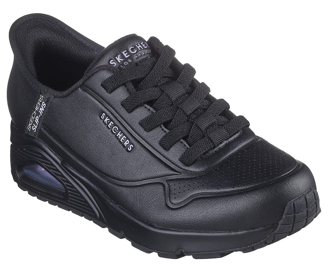 Skechers Slip-on sneakers Uno - Easy Air , instapschoen, slippers, plateausneaker met sleehak dames lage sneakers maat 41 EU zwart