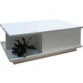 places of style salontafel piano uv gelakt, woonkamer tafel met lade inclusief soft-closefunctie wit