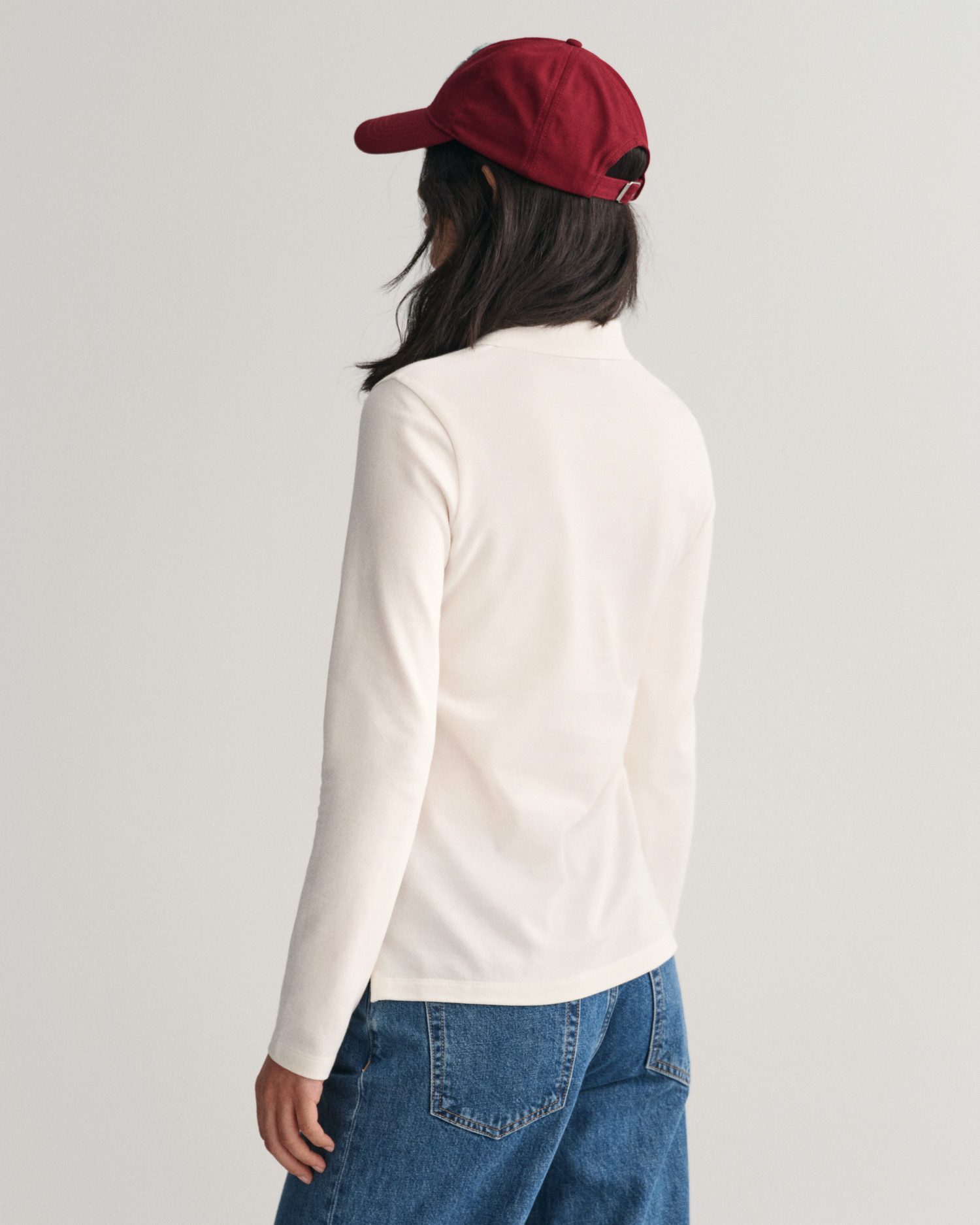 Gant Poloshirt met lange mouwen SLIM SHIELD LS PIQUE POLO