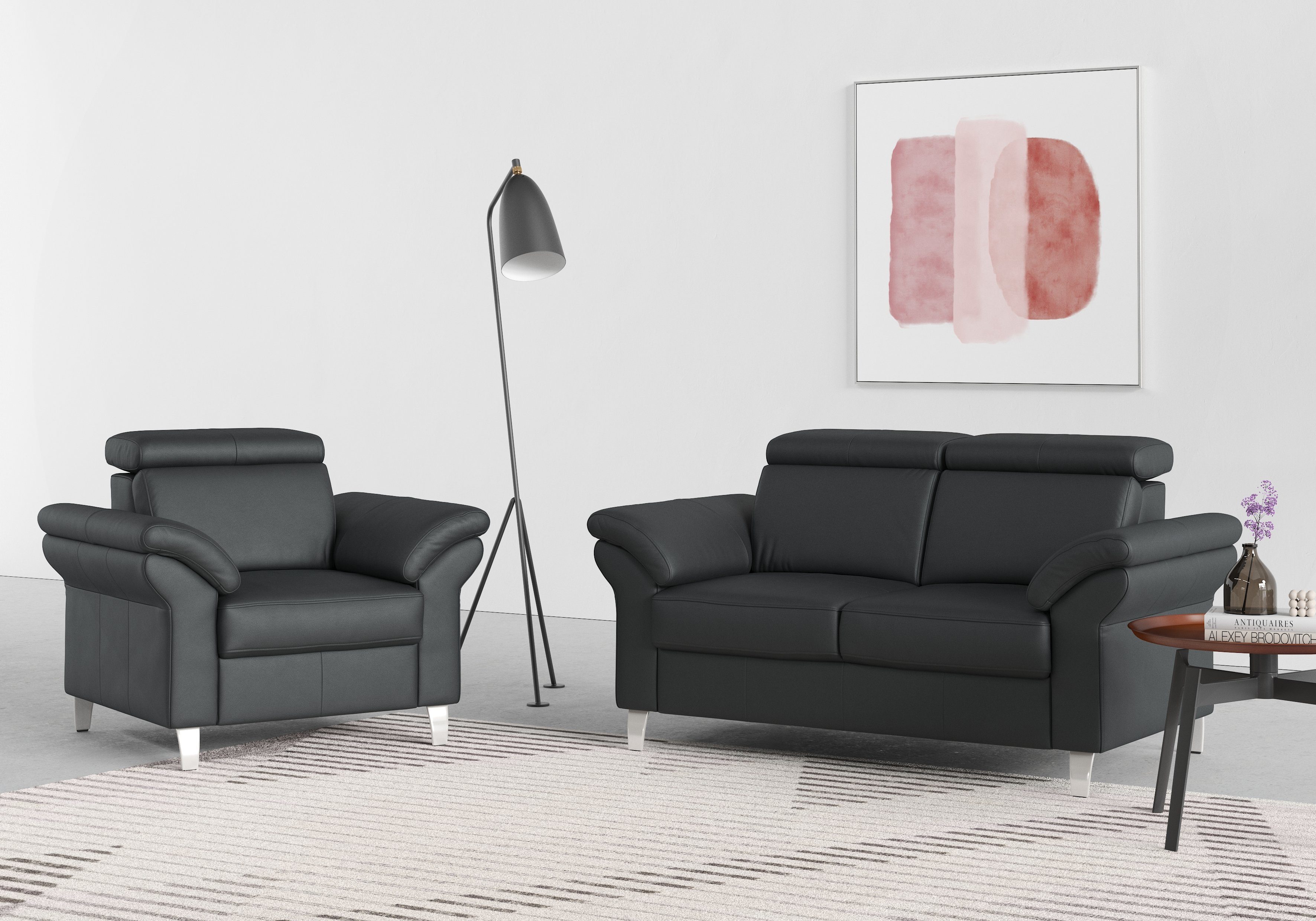 sit&more 2-zitsbank Arngast met binnenvering en verstelbare hoofdsteun