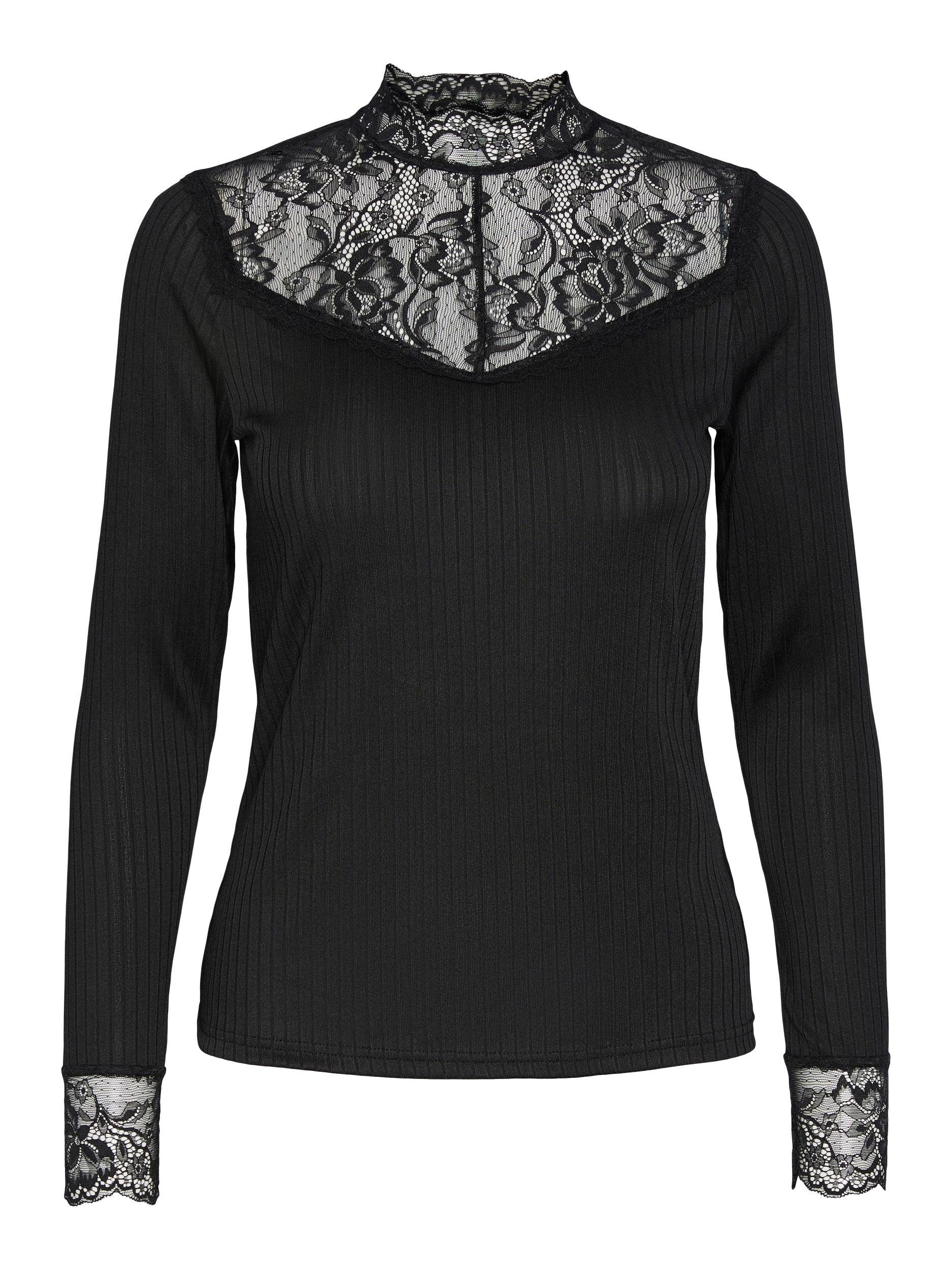 Y.A.S Shirt met lange mouwen YASBLACE LS TOP S. NOOS